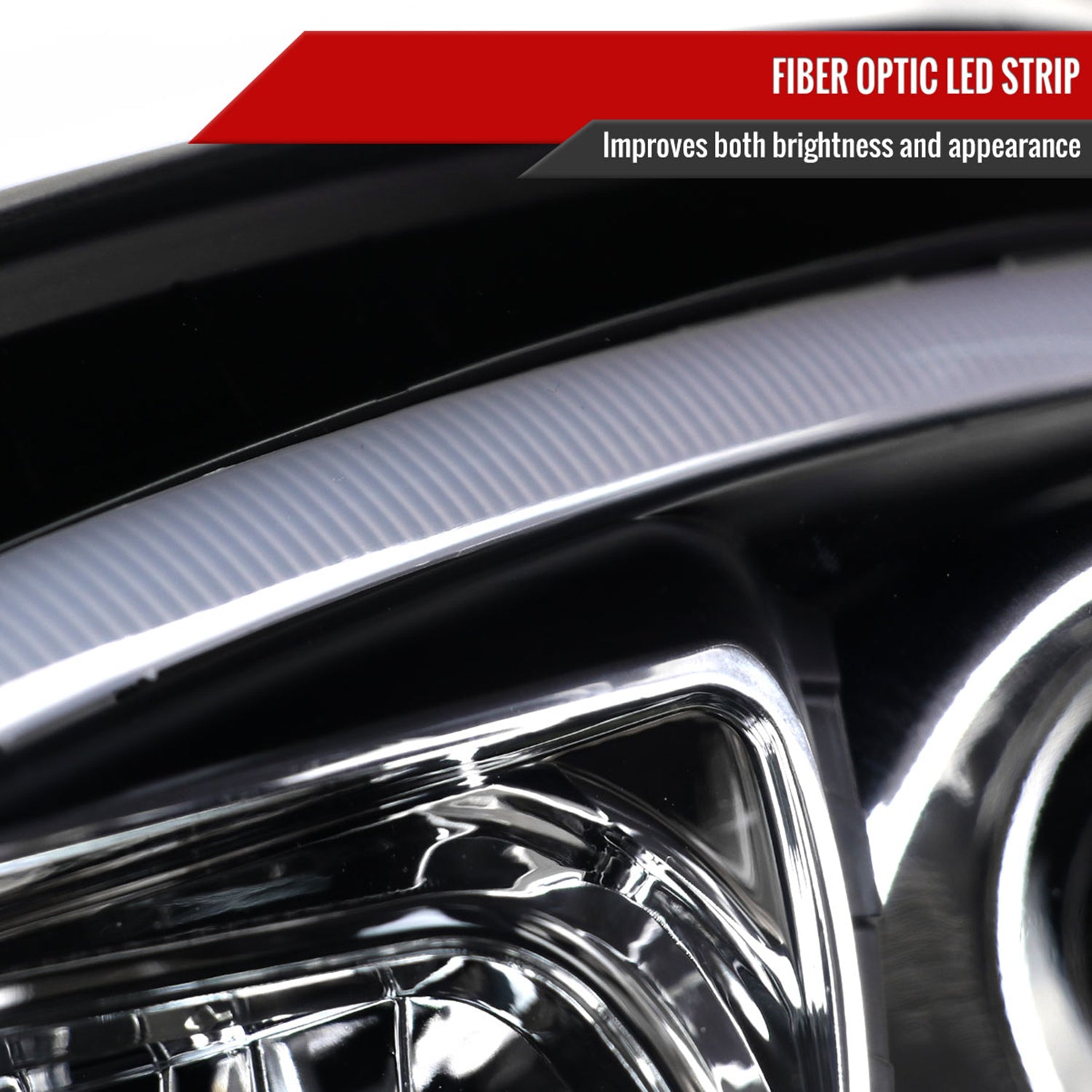 2006-2008 Mercedes W164 ML Class LED Bar Headlights Signal Lights Matte Black