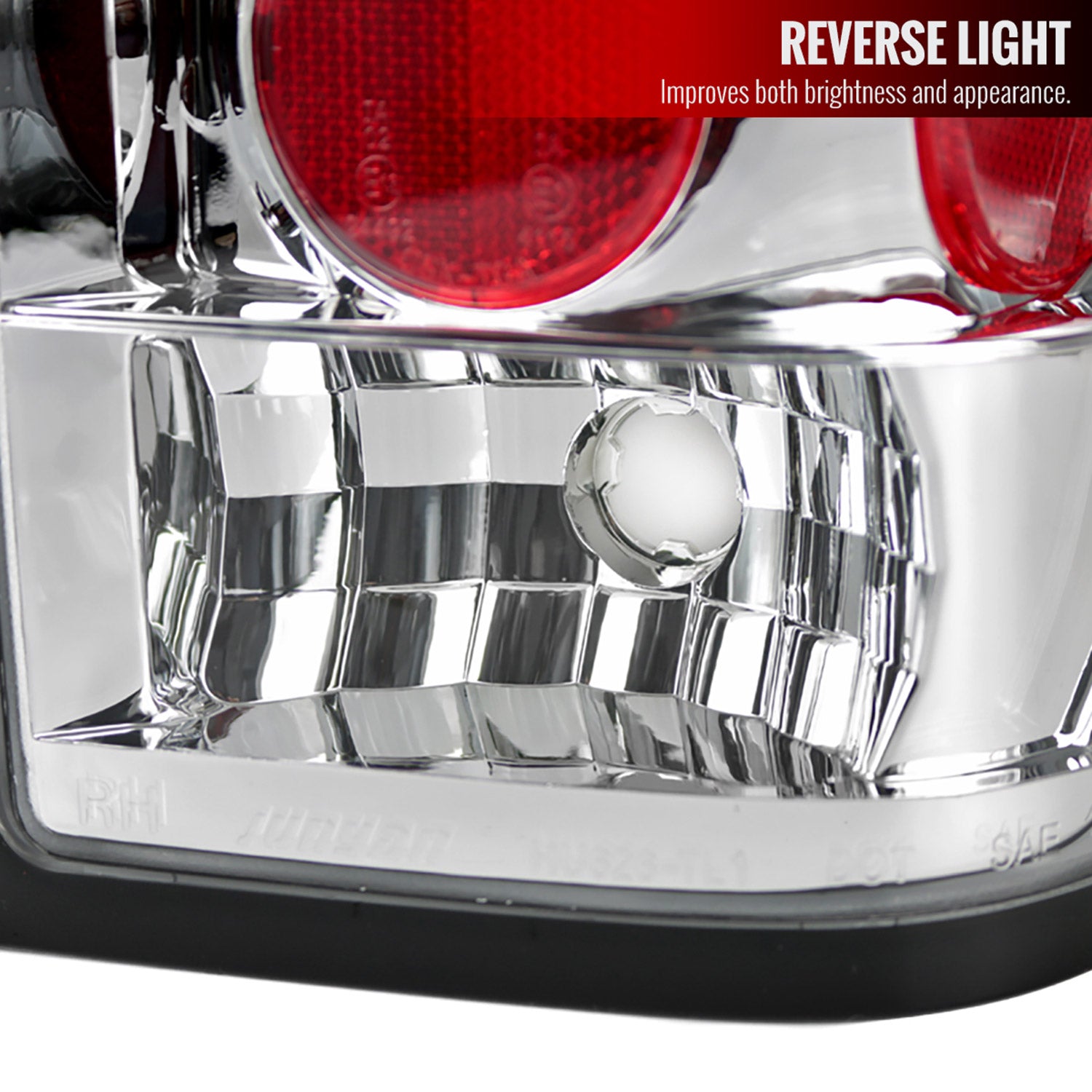 2004-2015 Nissan Titan Tail Lights Chrome Housing/Clear Lens