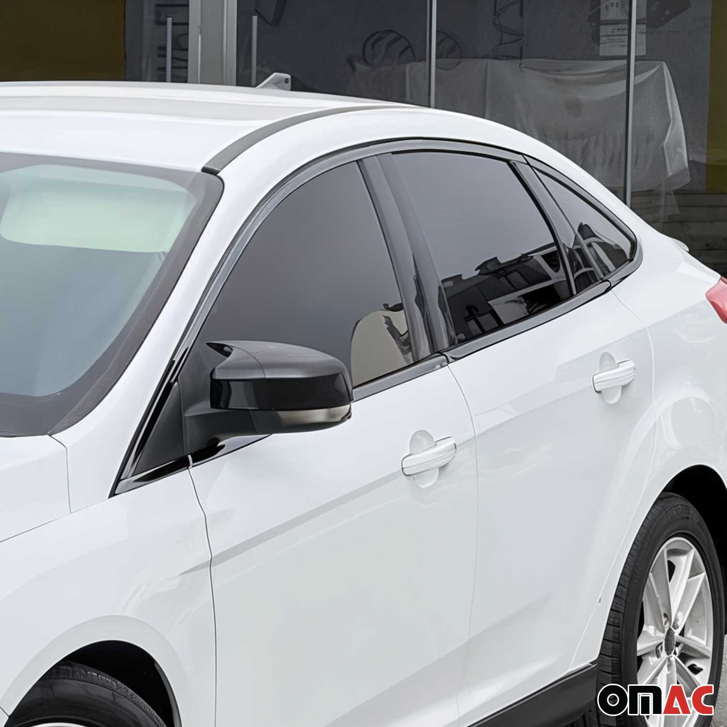 2012-2018 Ford Focus Sedan Window Molding Trim Streamer Stainless Steel