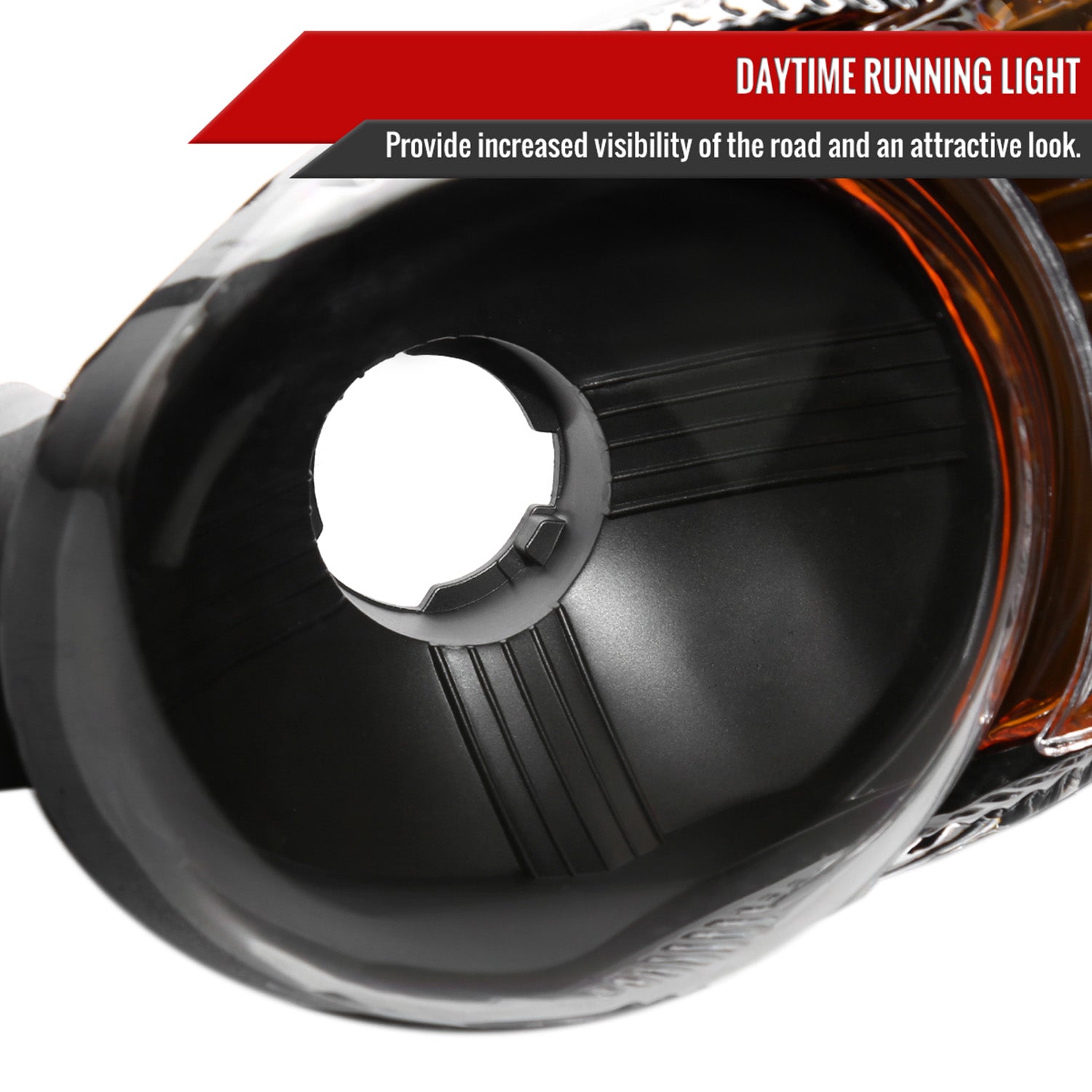 1999-2006 GMC Sierra /00-2006 Yukon XL Denali Signal Bumper Lights Matt Black