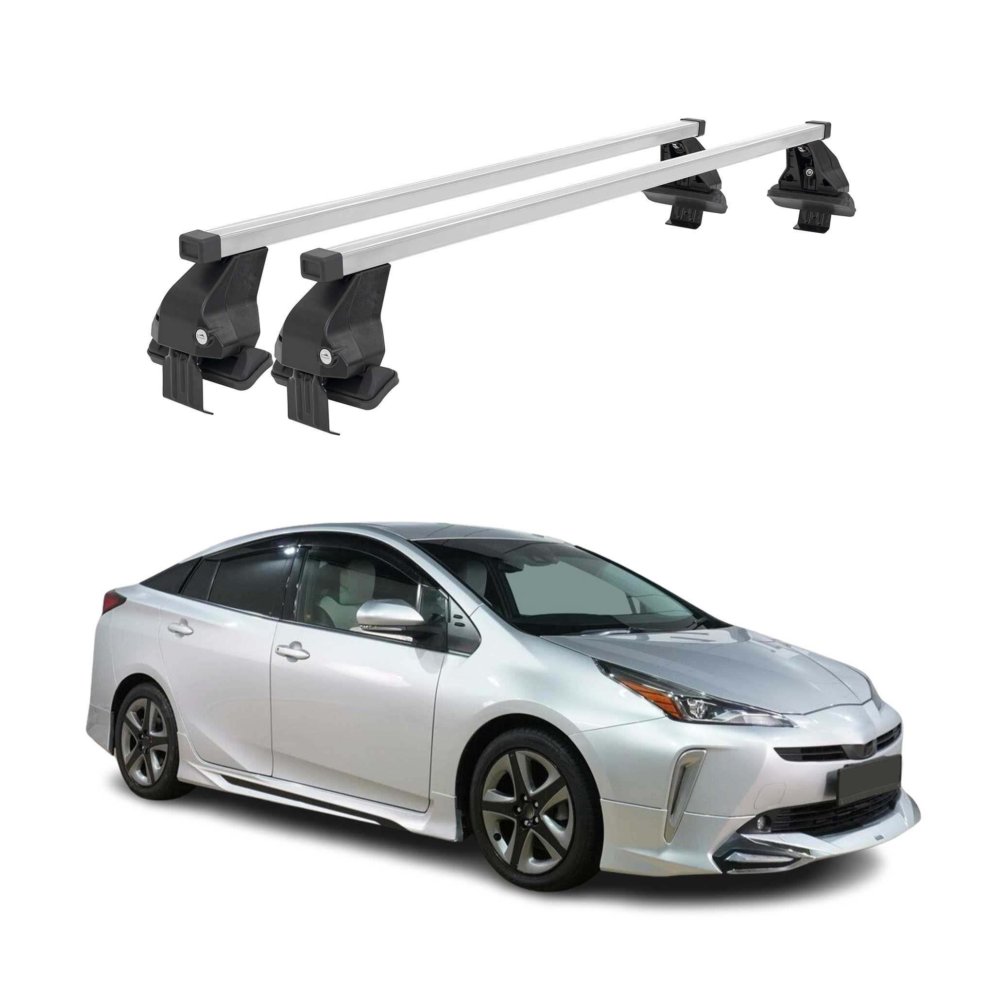 2016-2018 Toyota Prius Roof Rack Cross Bars Silver
