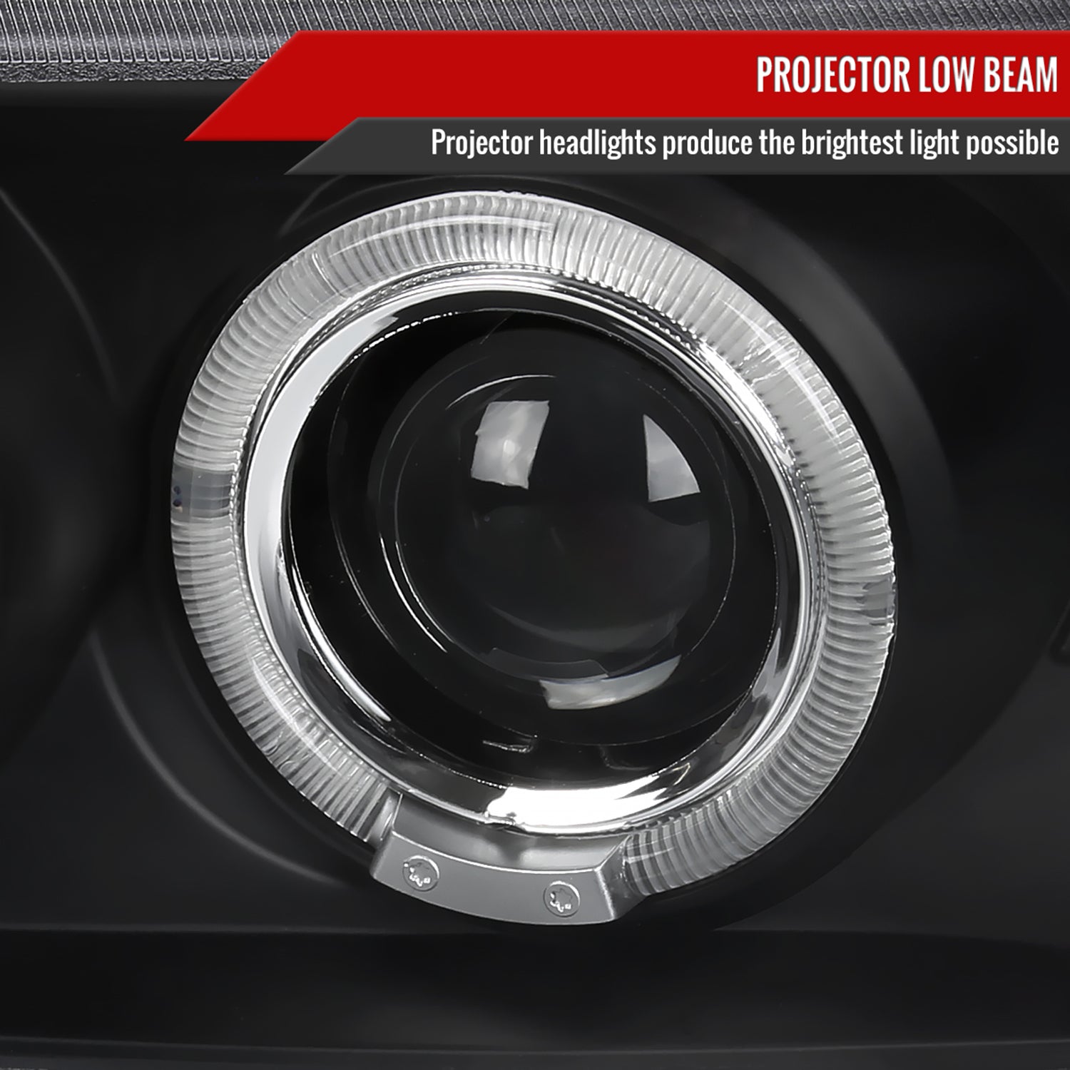 1999-2006 GMC Sierra/Yukon XL/SLT Dual Halo Headlights&Bumper Lights Black