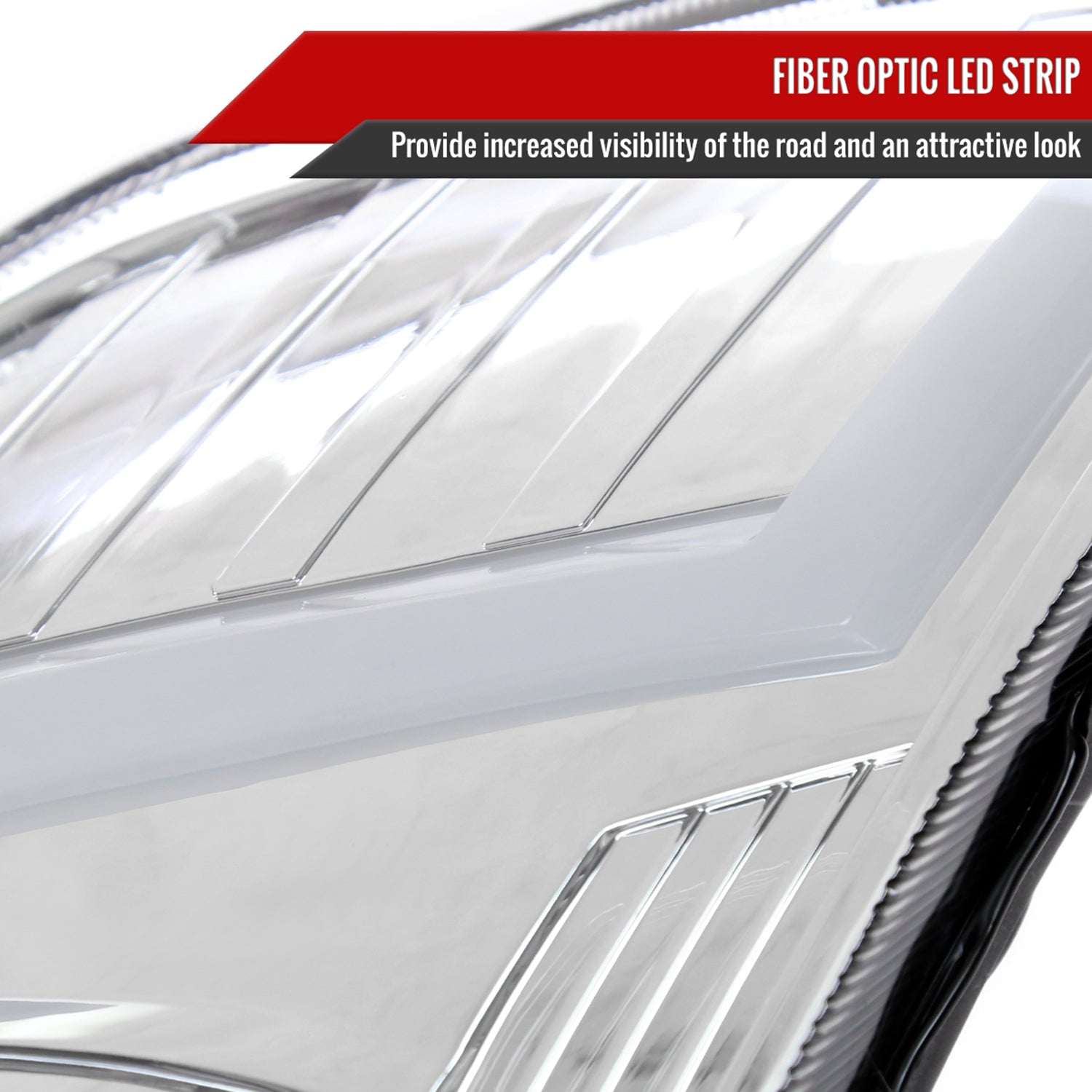 2006-2009 Nissan 350Z Turn Signal Animated LED Bar Projector Headlights Chrome