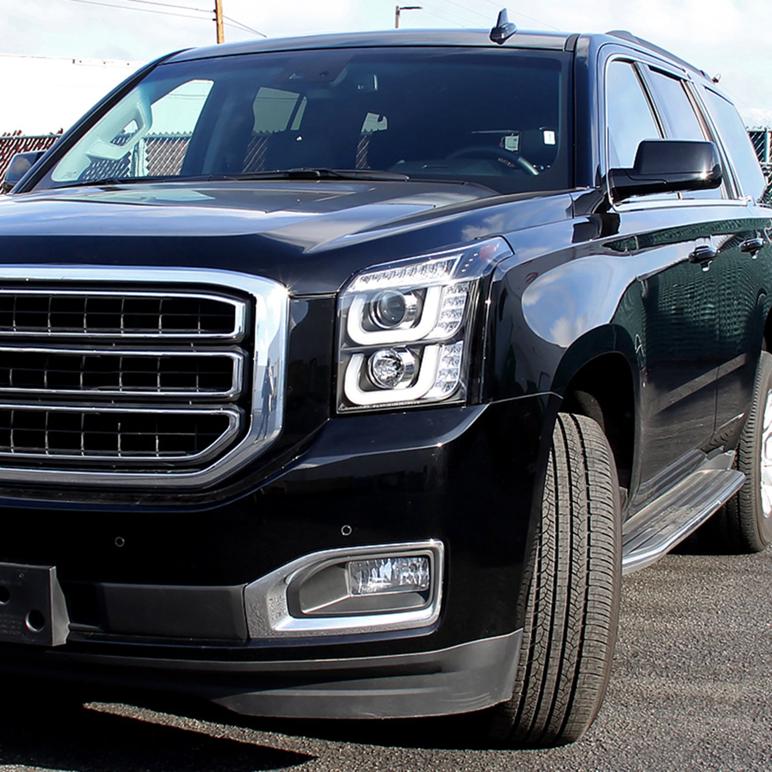 2015-2018 GMC Yukon/Yukon XL H3 Fog Lights Kit Chrome Housing/Clear Lens