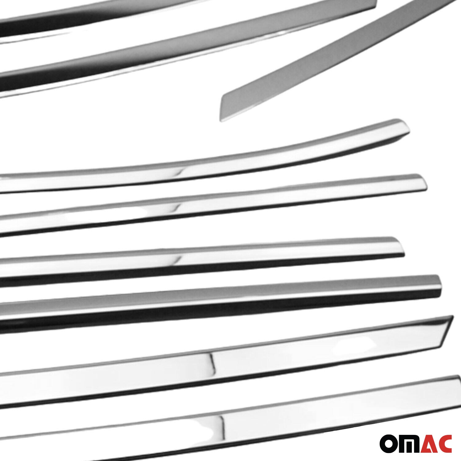 2010-2015 Hyundai Tucson Window Molding Trim Streamer Stainless Steel Silver 10 Pcs