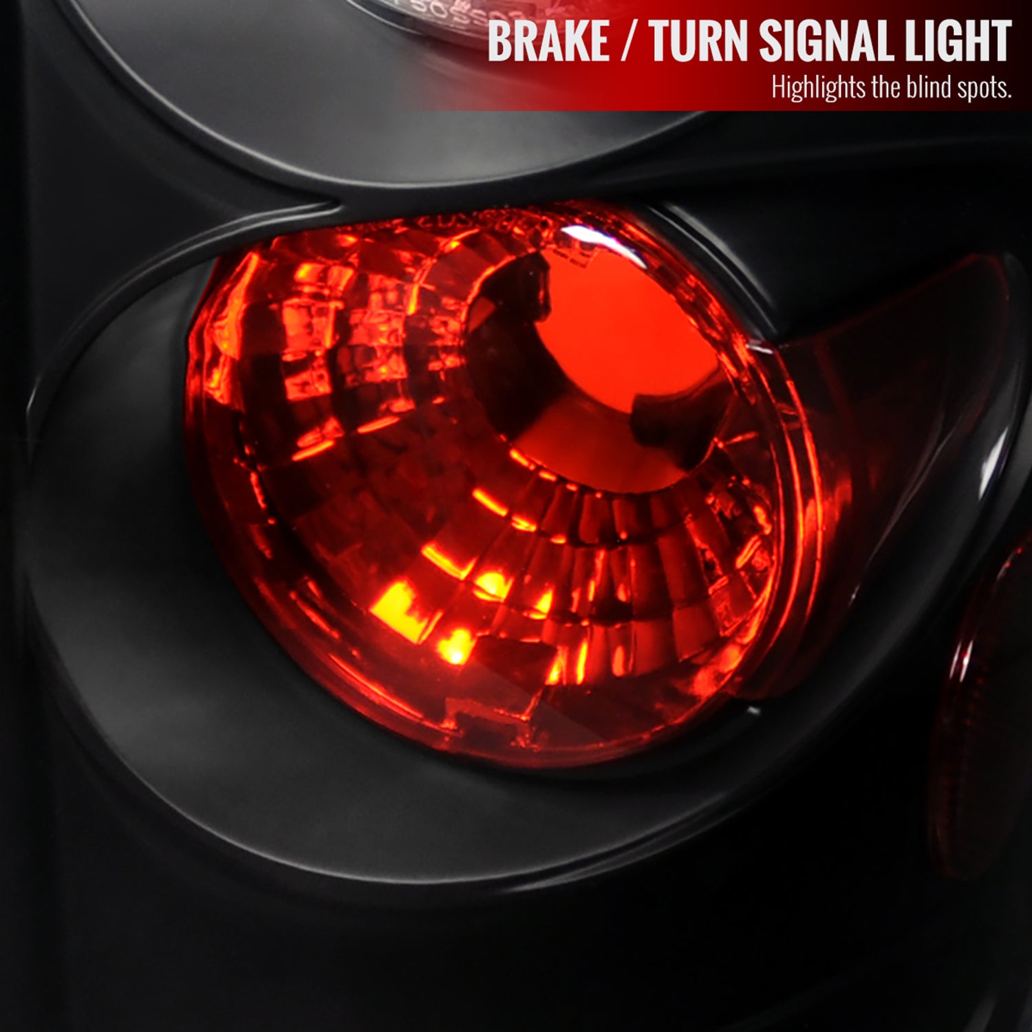 2004-2008 Ford F-150 Styleside Tail Lights Matte Black Housing/Clear Lens