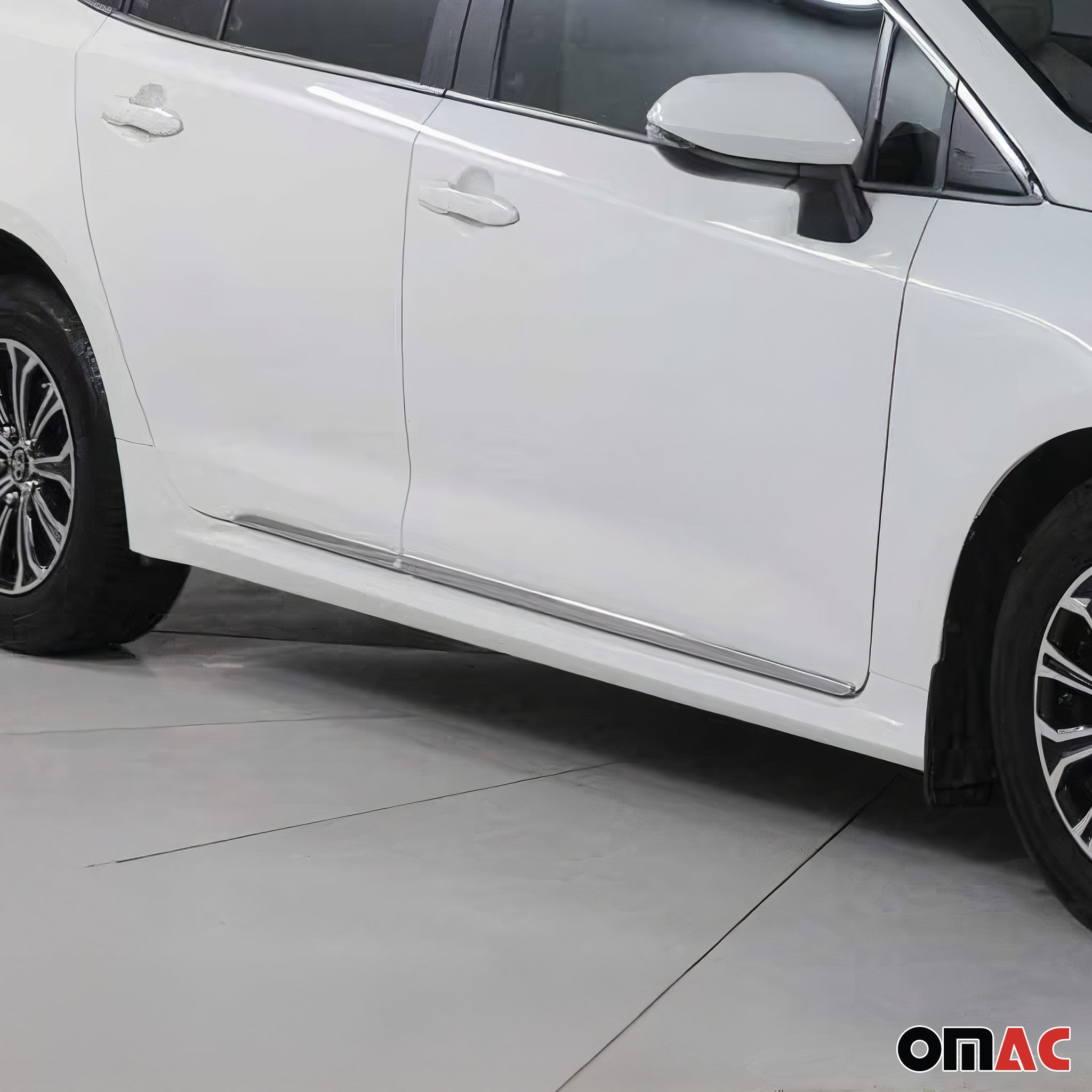 2019-2025 Toyota Corolla Sedan Side Door Molding Trim Stainless Steel