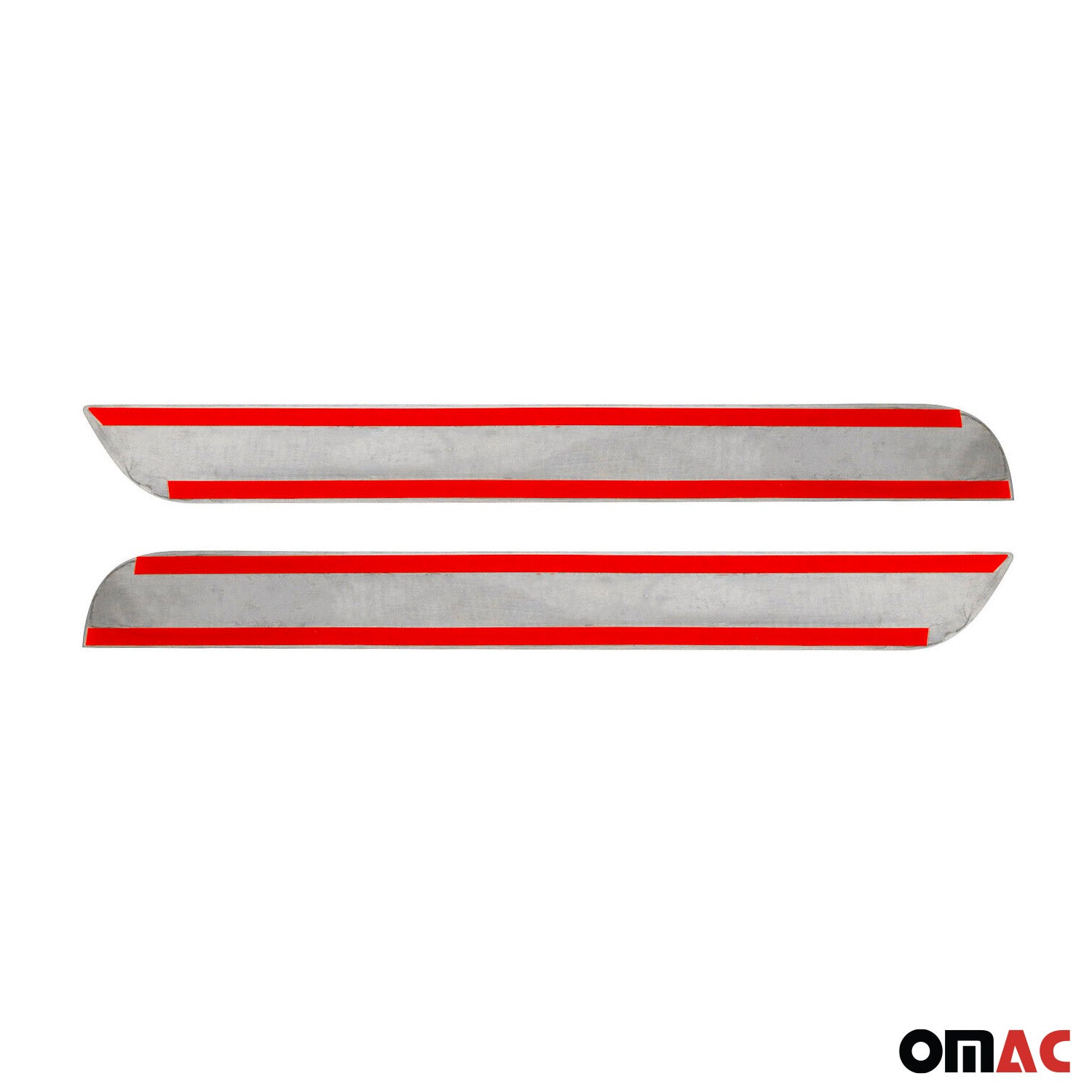 Door Sill Scuff Plate Protector Sport Universal Stainless Steel Chrome 2 Pcs