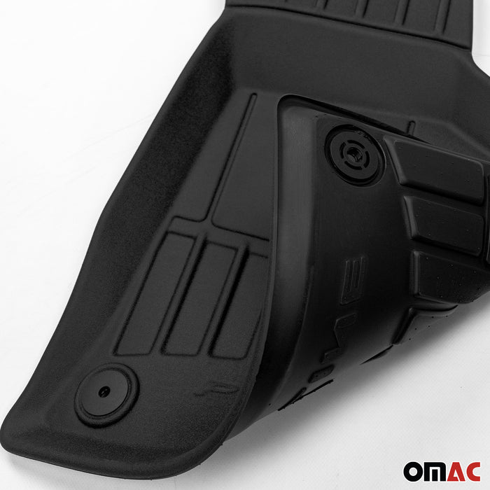 OMAC Premium Floor Mats for for BMW X7 G07 2019-2025 Black 4x TPE Rubber