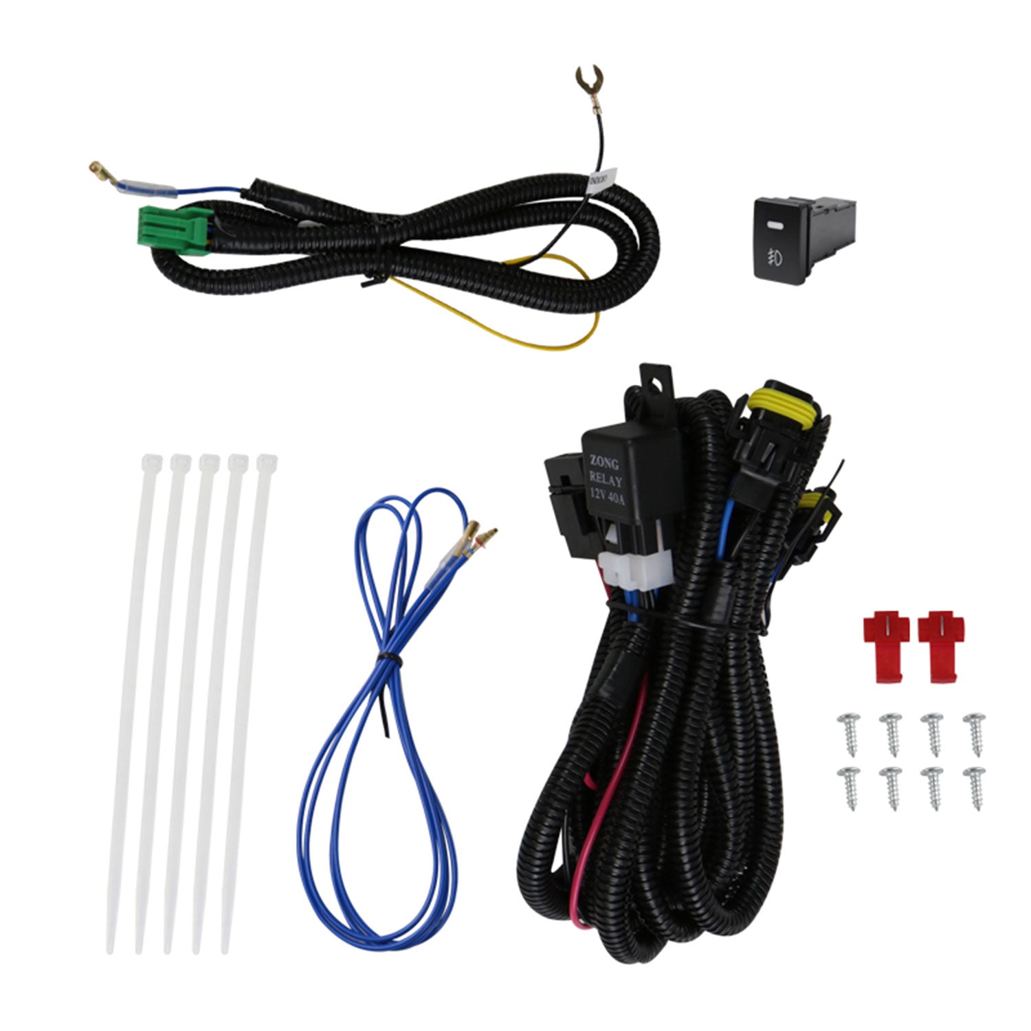 2014-2018 Toyota Tundra H11 Fog Lights Kit Chrome Housing/Clear Lens