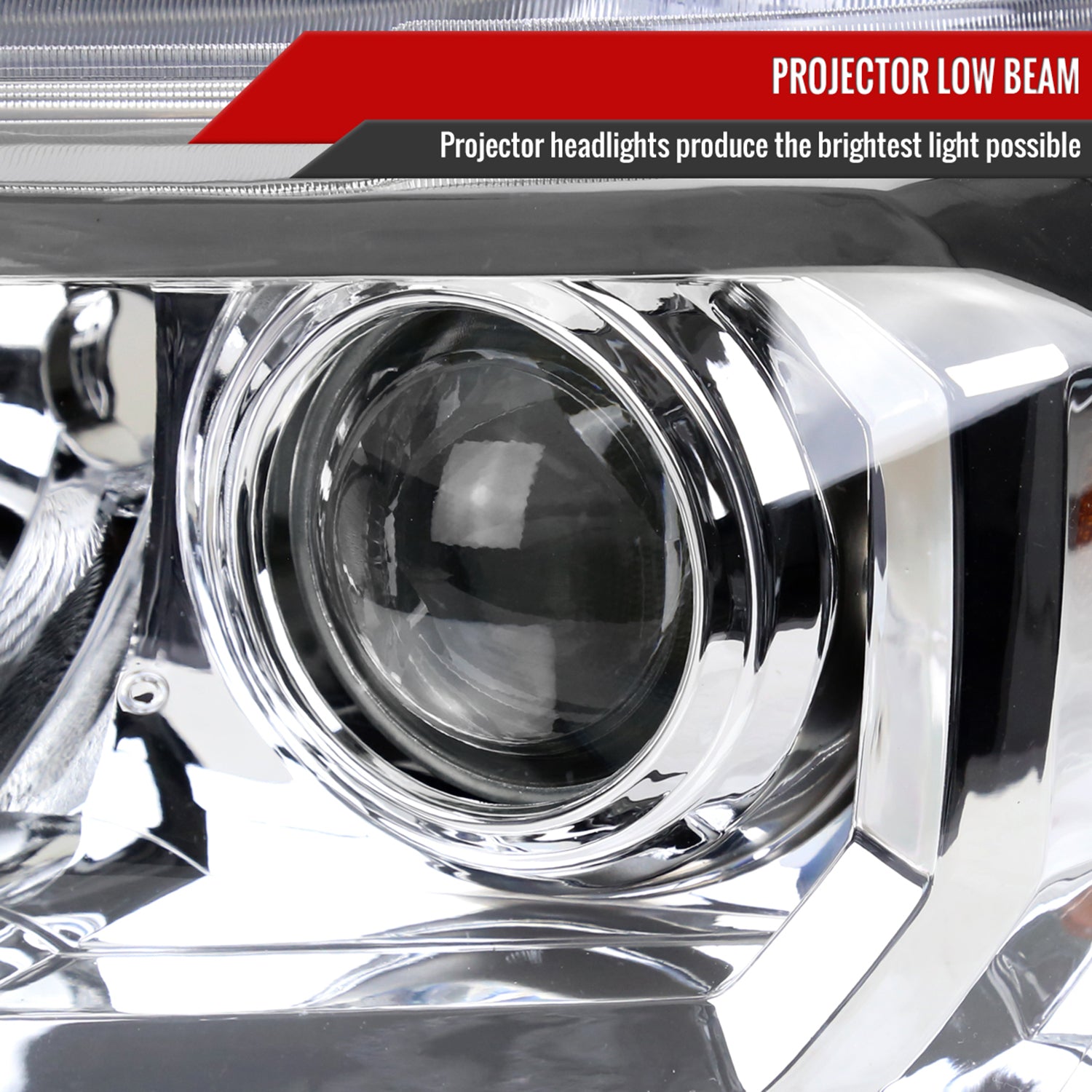 2016-2023 Toyota Tacoma Chrome Clear Lens Projector Headlight-Driver Side Only