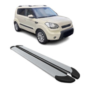 2010-2013 Kia Soul Running Boards Side Steps Silver