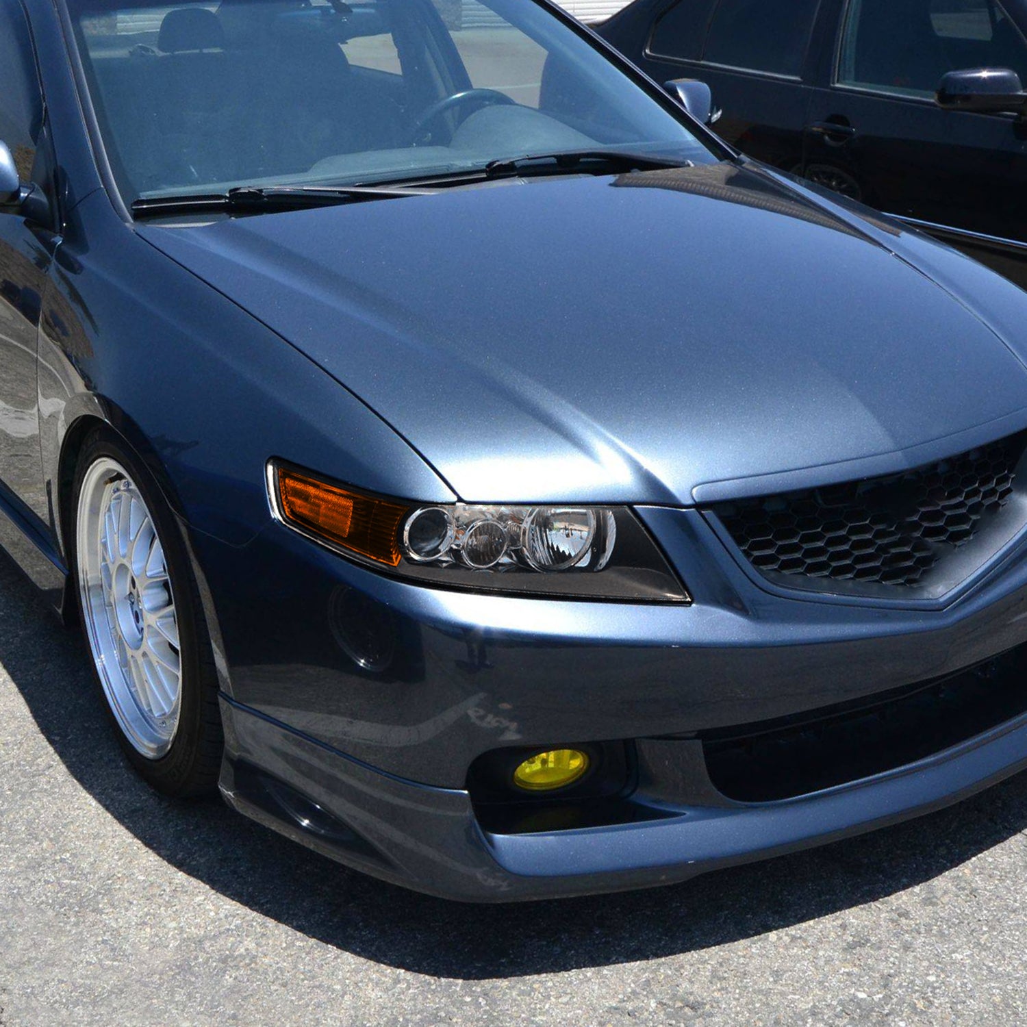 2004-2005 Acura TSX Projector Headlights Matte Black Housing/Clear Lens