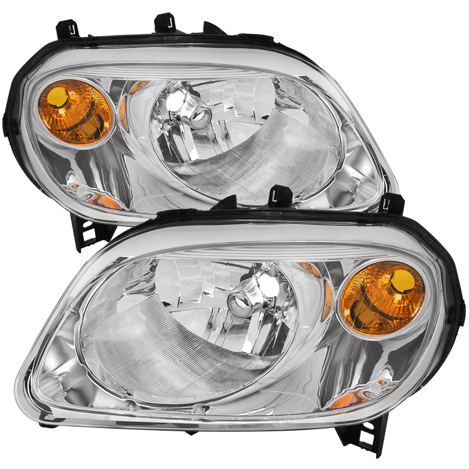 2006-2011 Chevrolet HHR Factory Style Headlights Chrome Housing/Clear Lens