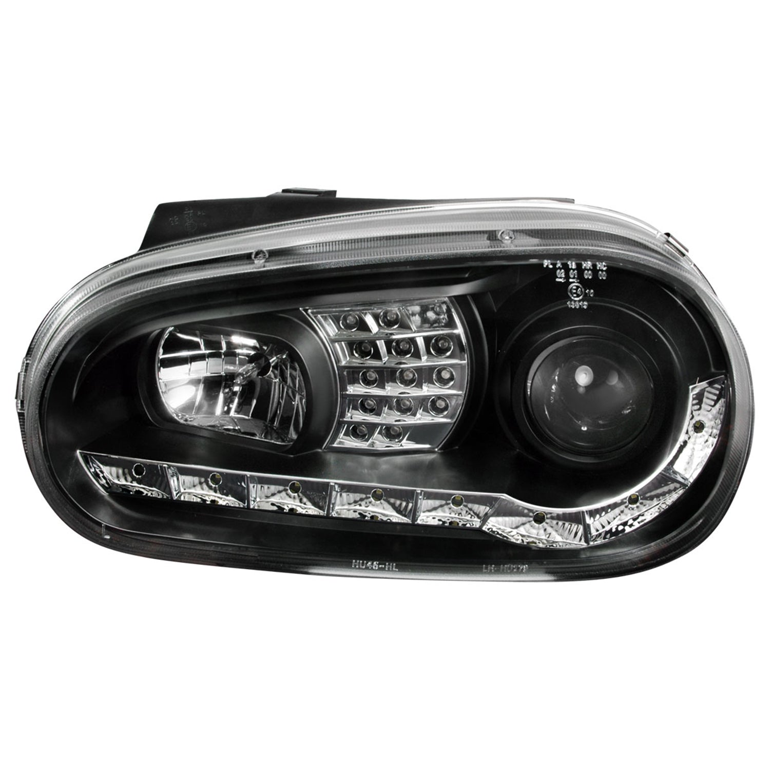 1999-2006 VW Golf Mk4 GTI/R32 Cabrio Headlights R8 LED Light&LED Signal Black