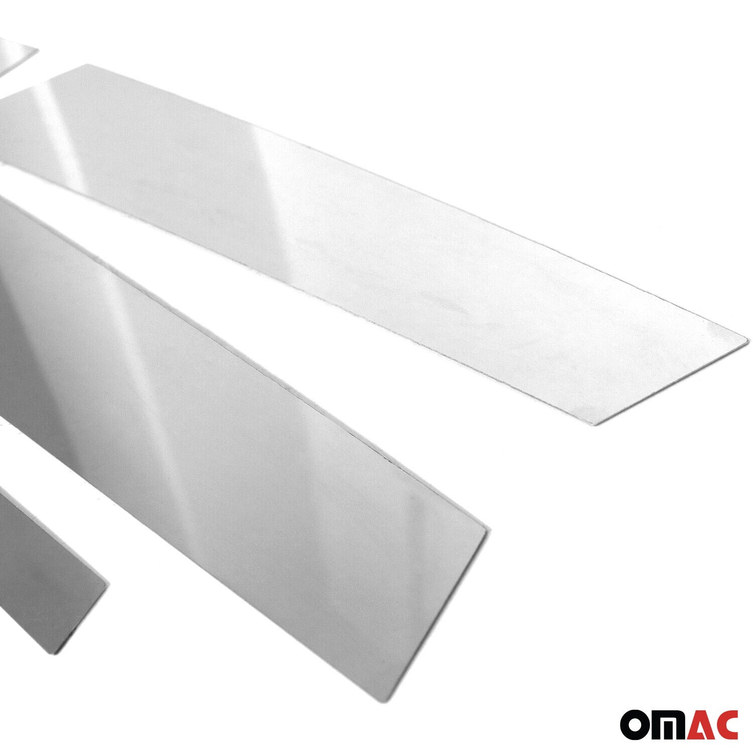 2015-2021 Mercedes C Class W205 Window B Pillar Posts Door Trim Stainless Steel 6x