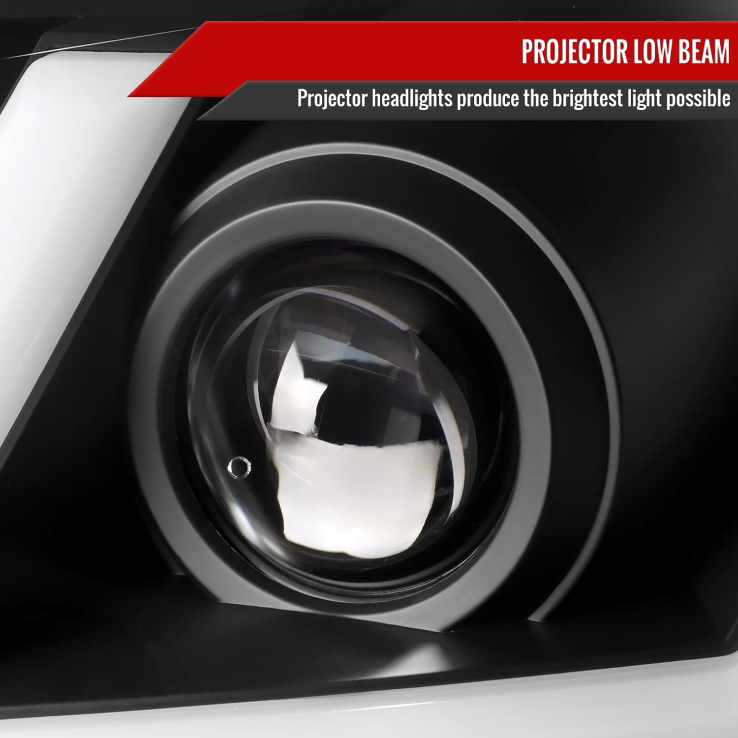 2005-2010 Pontiac G6 Projector Factory Headlight LED Bar Turn Signal Black