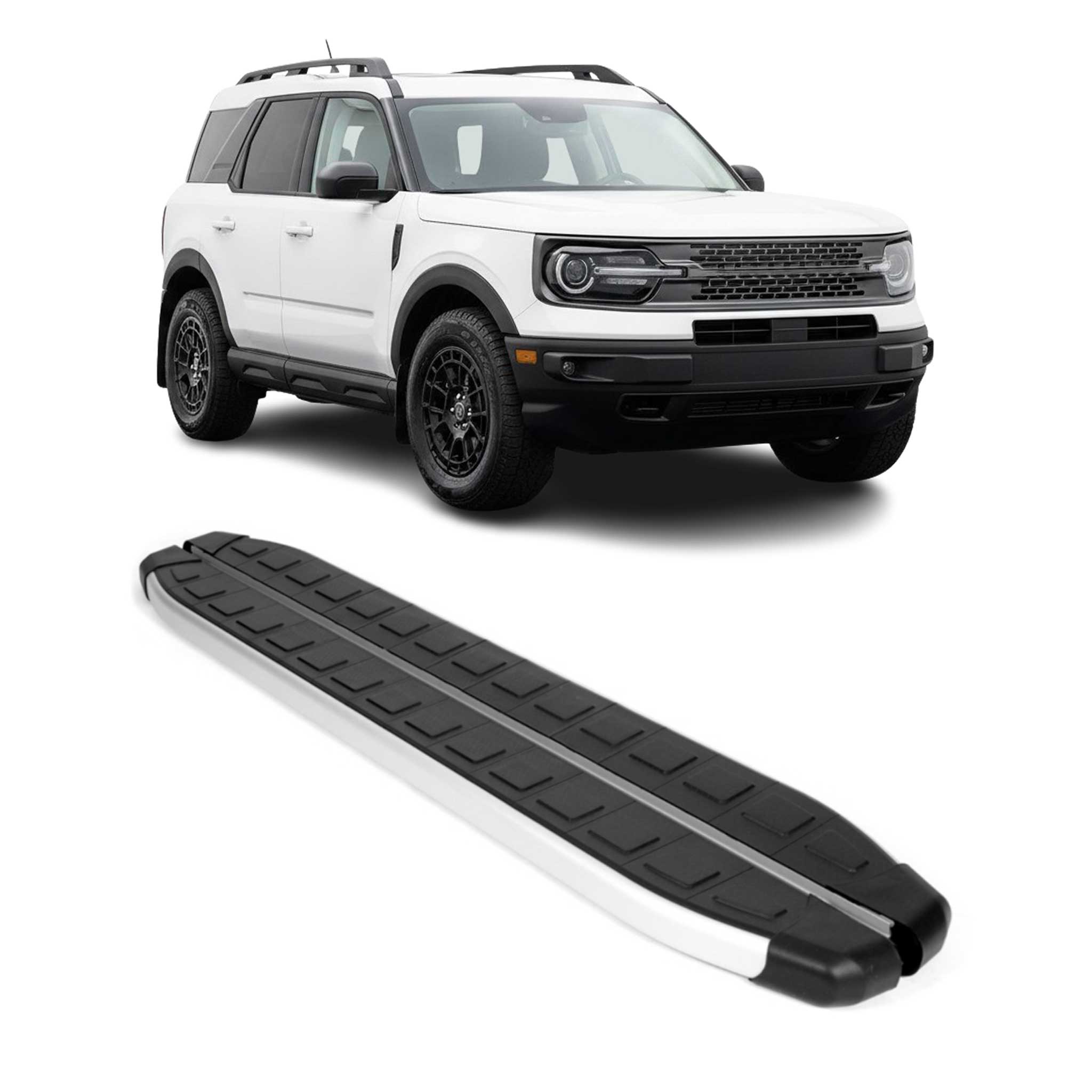 2021-2024 Ford Bronco Sport Nerf Bar Side Step Running Boards Alu 2x