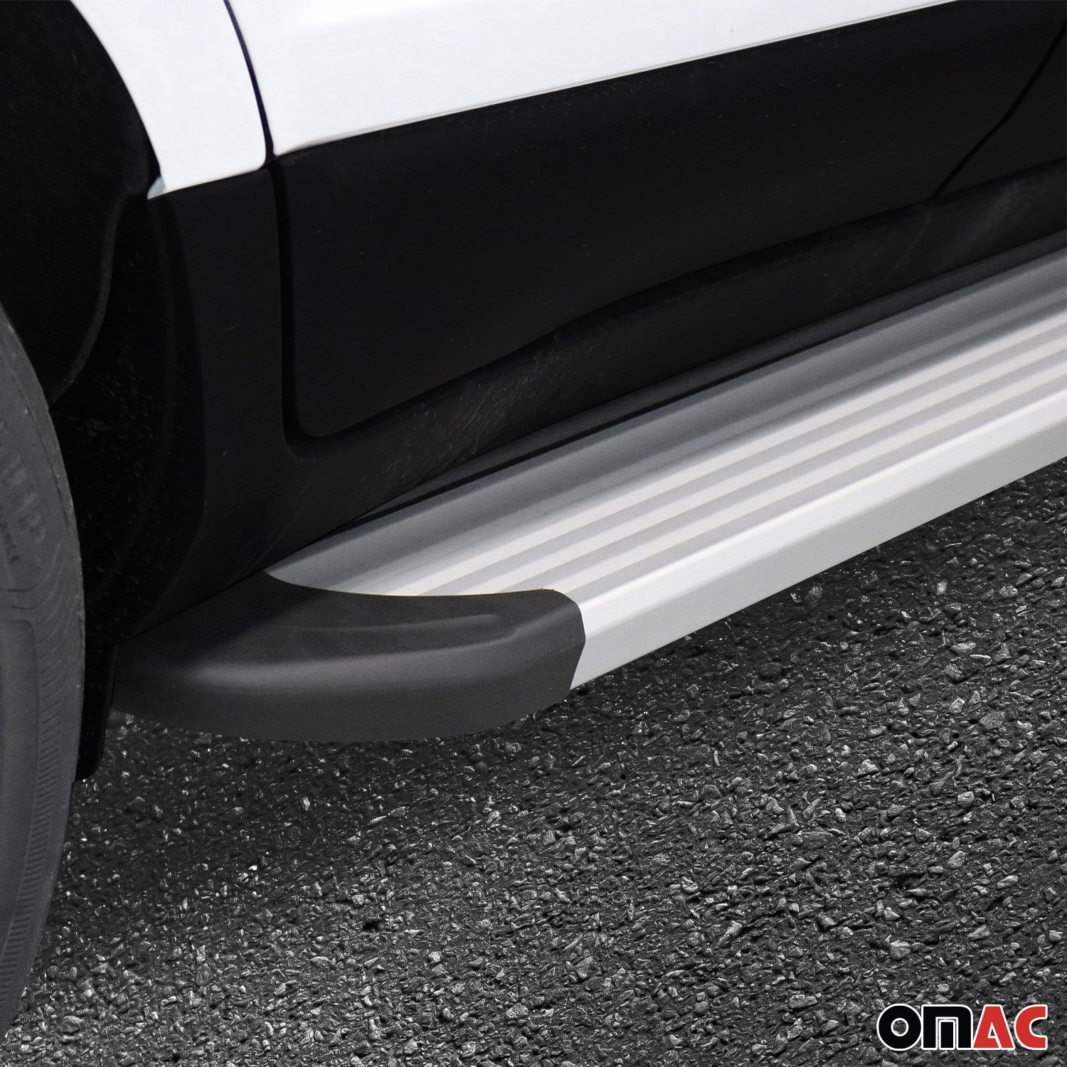 Running Boards Side Step Nerf Bars for BMW X1 2016-2022 Aluminium Silver 2 Pcs