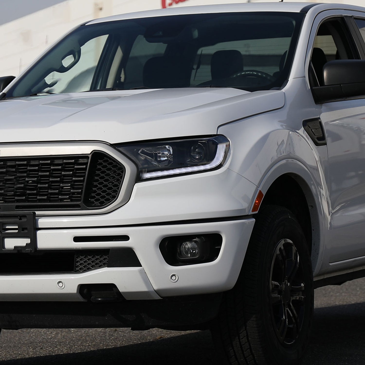 2019-2022 Ford Ranger Sequential LED Bar Projector Headlights Matt Black