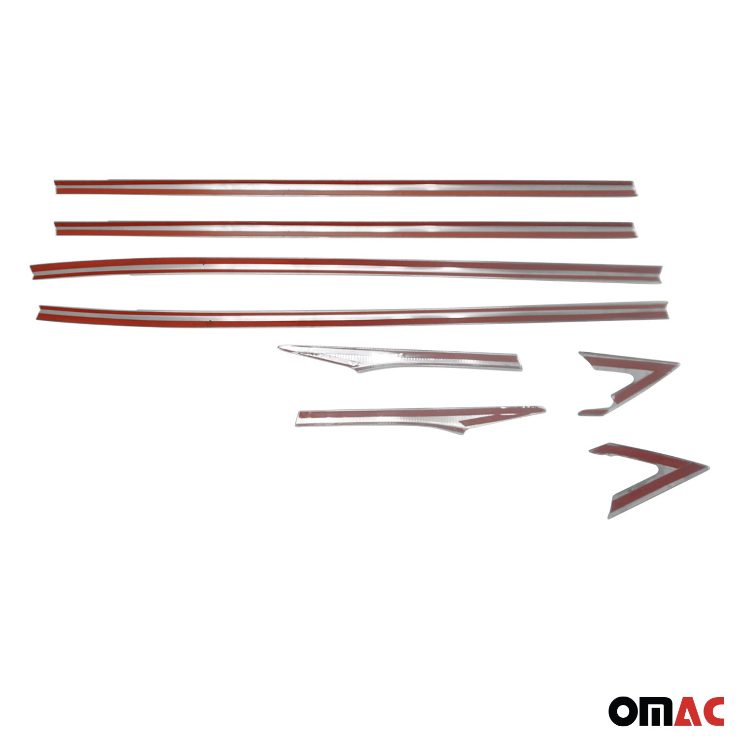 2016-2021 Honda Civic Sedan Window Molding Trim Streamer Stainless Steel