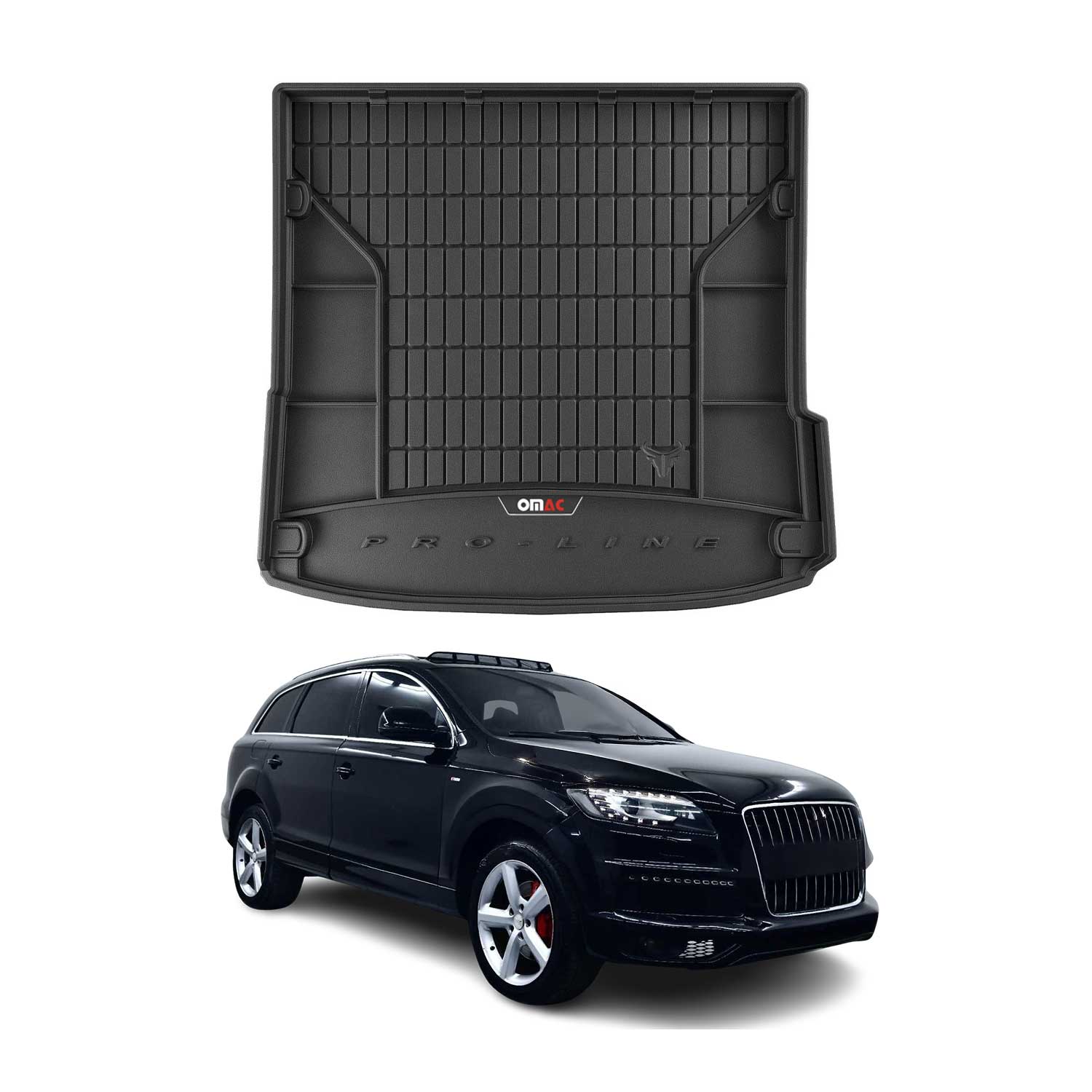 2007-2015 Audi Q7 Premium Cargo Liner Trunk Mat All Weather Heavy Duty Black