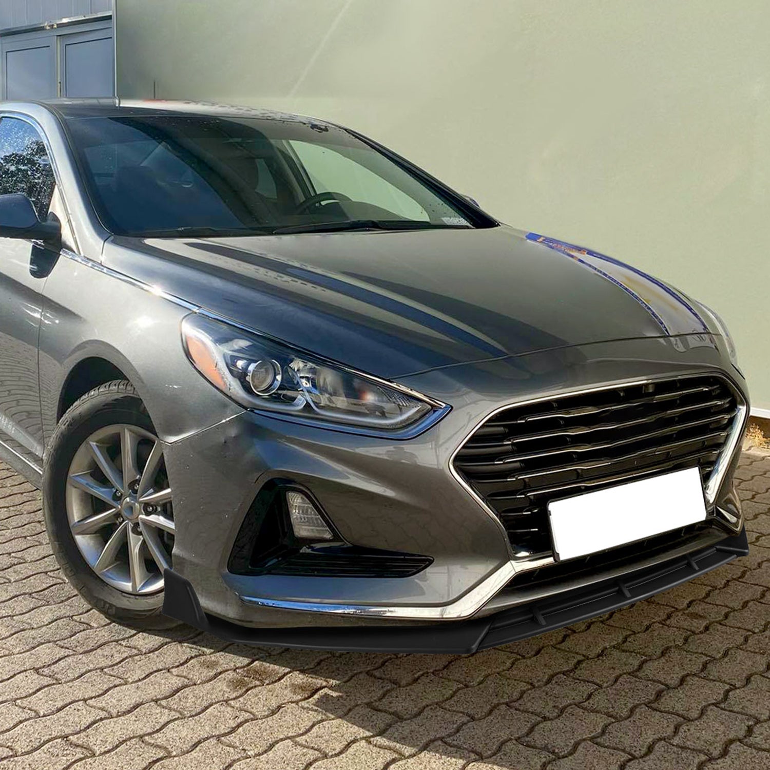 2018-2019 Hyundai Sonata Matte Black 3Pcs Front Bumper Lip Splitter Kit