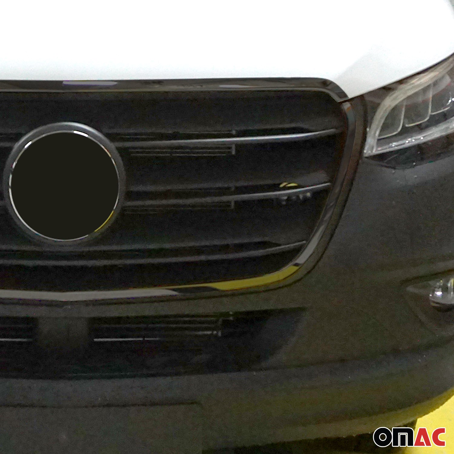 2019-2025 Mercedes Sprinter W907 910 Front Bumper Grill Trim Stainless Steel Dark 4x