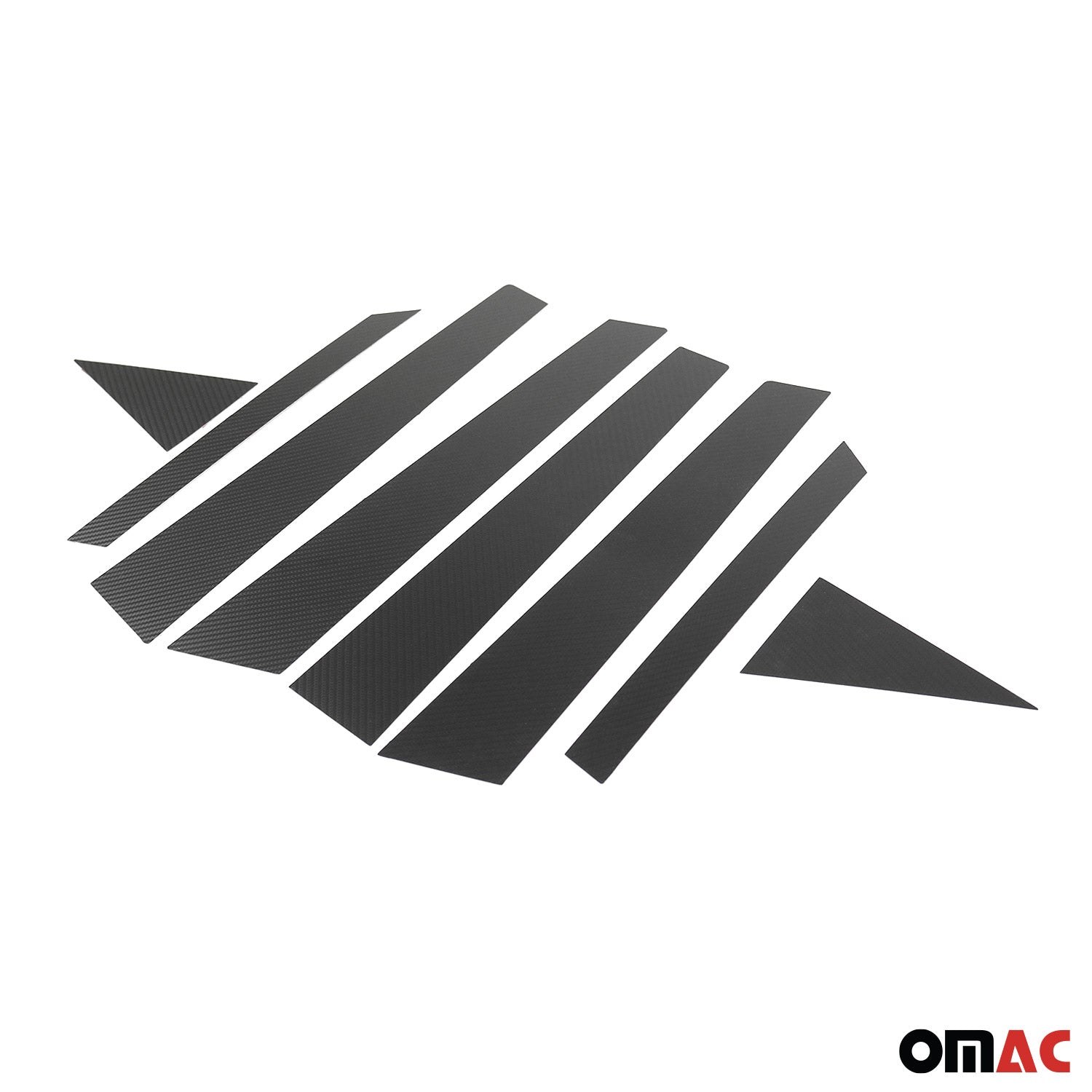 2018-2023 Hyundai Kona Window B Pillar Posts Door Trim Cover Stainless Steel & Foiled