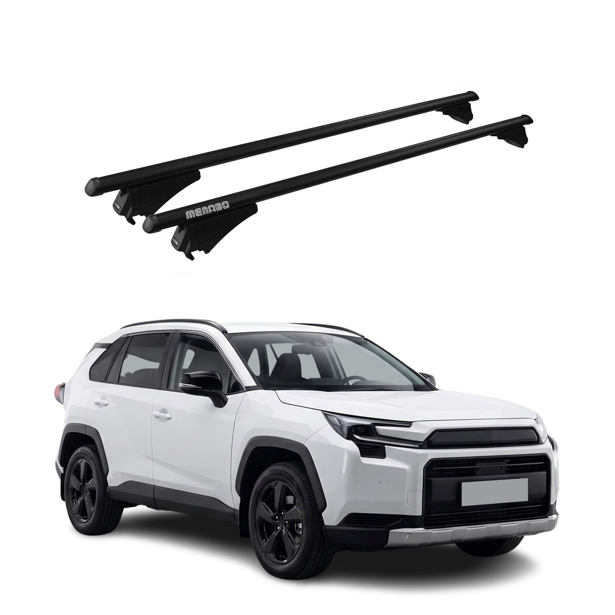 Top Roof Racks Cross Bars for Toyota RAV 4 6.gen 2026 Black Aluminium 2Pcs