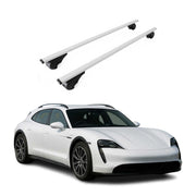 Roof Racks Cross Bars for Porsche Taycan Cross Turismo 2021-2026 Metal Gray 2x