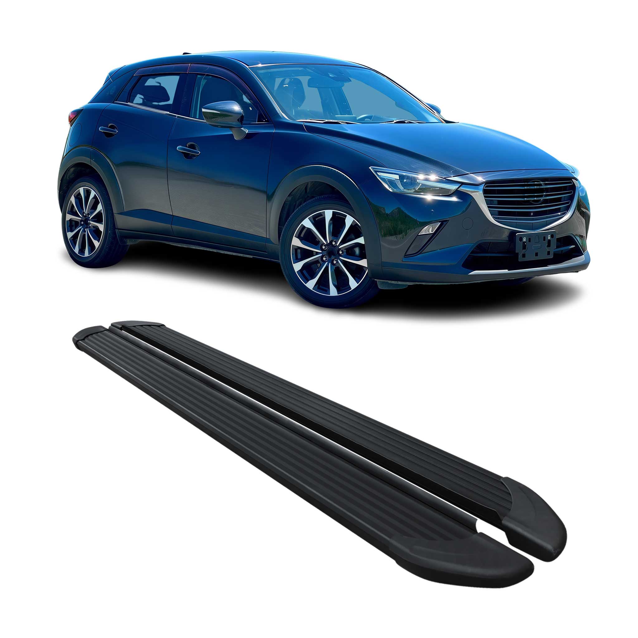 2016-2021 Mazda CX-3 Running Boards Side Steps Black