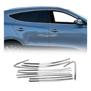 2010-2015 Hyundai Tucson Window Molding Trim Streamer Stainless Steel Silver 10 Pcs