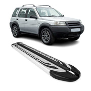 1996-2006 Land Rover Freelander Running Boards Side Steps Silver