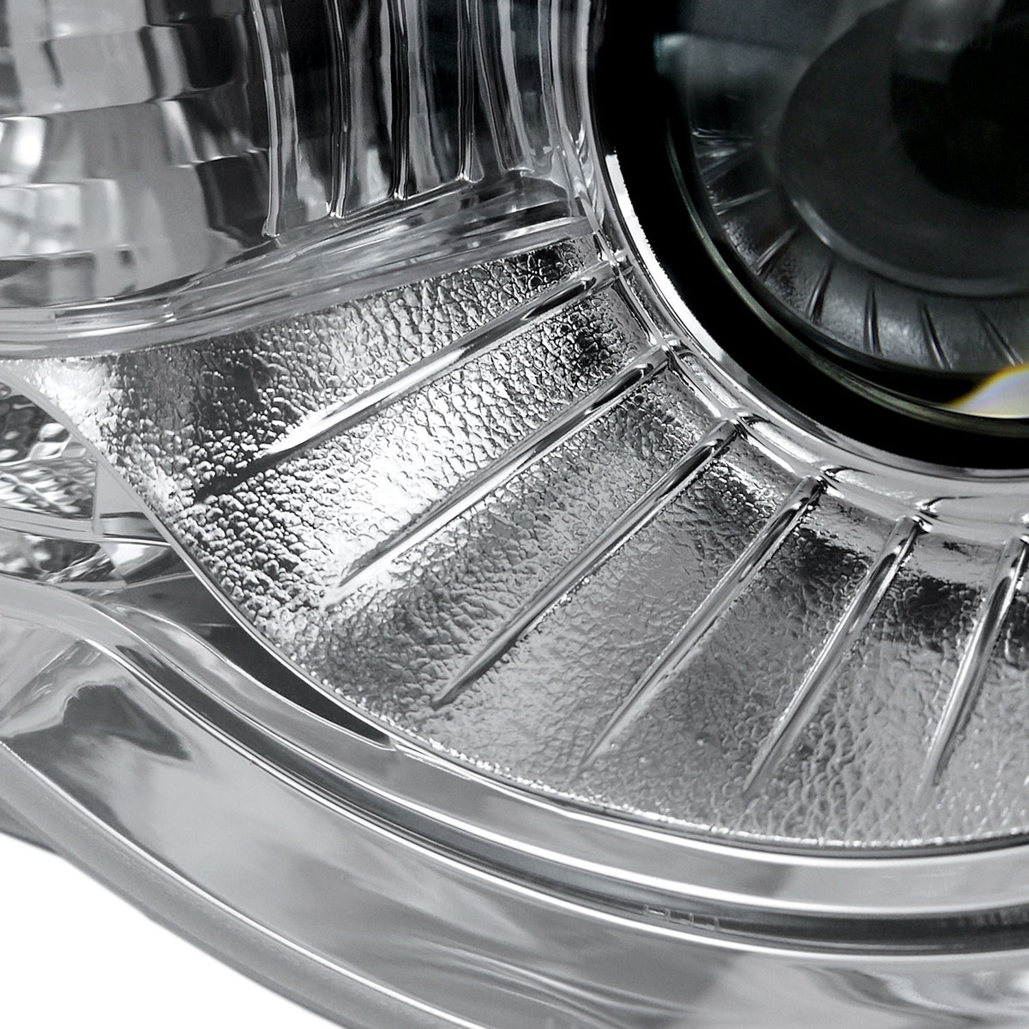 2005-2010 Chrysler 300 Projector Headlights w/ LED Light Strip Chrome/Clear