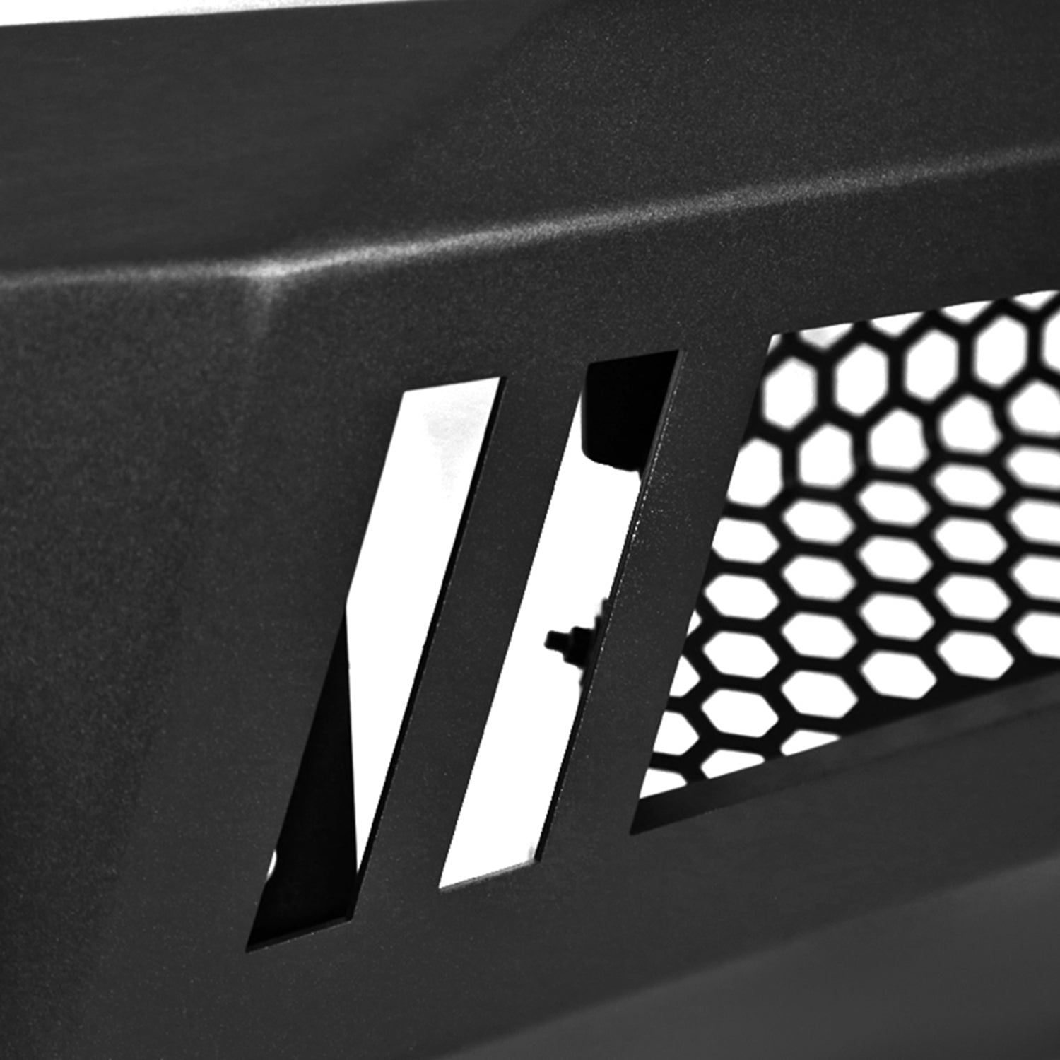 2017-2021 Ford F-250/F-350 Black Heavy Duty Steel Front Bumper LED Light Ports