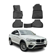 2015-2018 BMW X4 F26 Floor Mats Liners Full Set All Weather Black