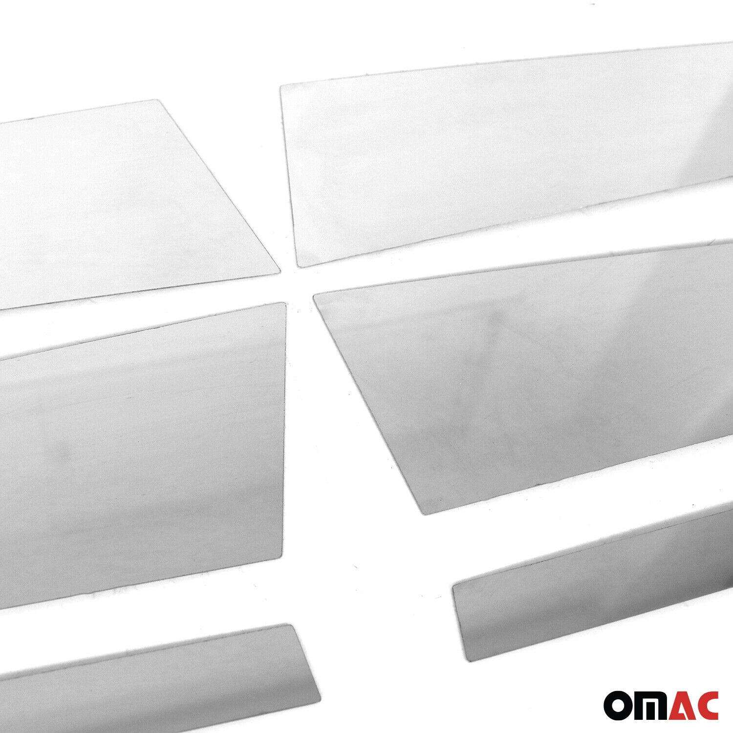 2015-2021 Mercedes C Class W205 Window B Pillar Posts Door Trim Stainless Steel 6x