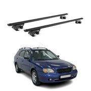 Roof Rack Luggage Carrier for Suzuki Esteem SW 1995-2002 Aluminium Black 2Pcs