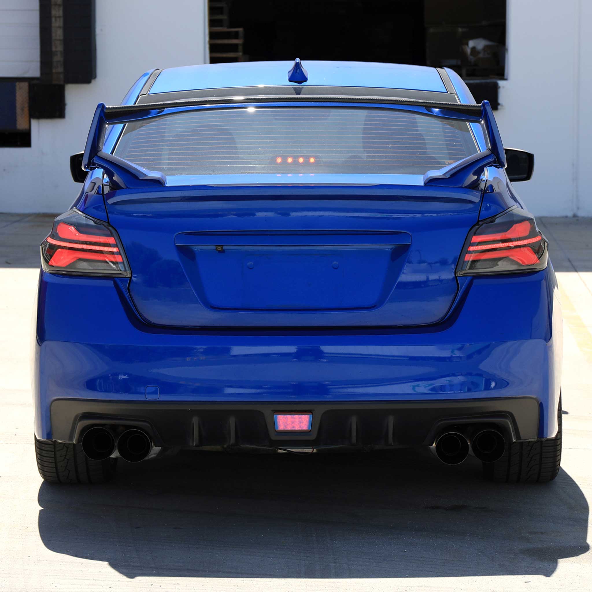 For Subaru WRX STi 015-2021 LED Tail Light Sequential Turn Signal Matte Black Clear Brake Reverse