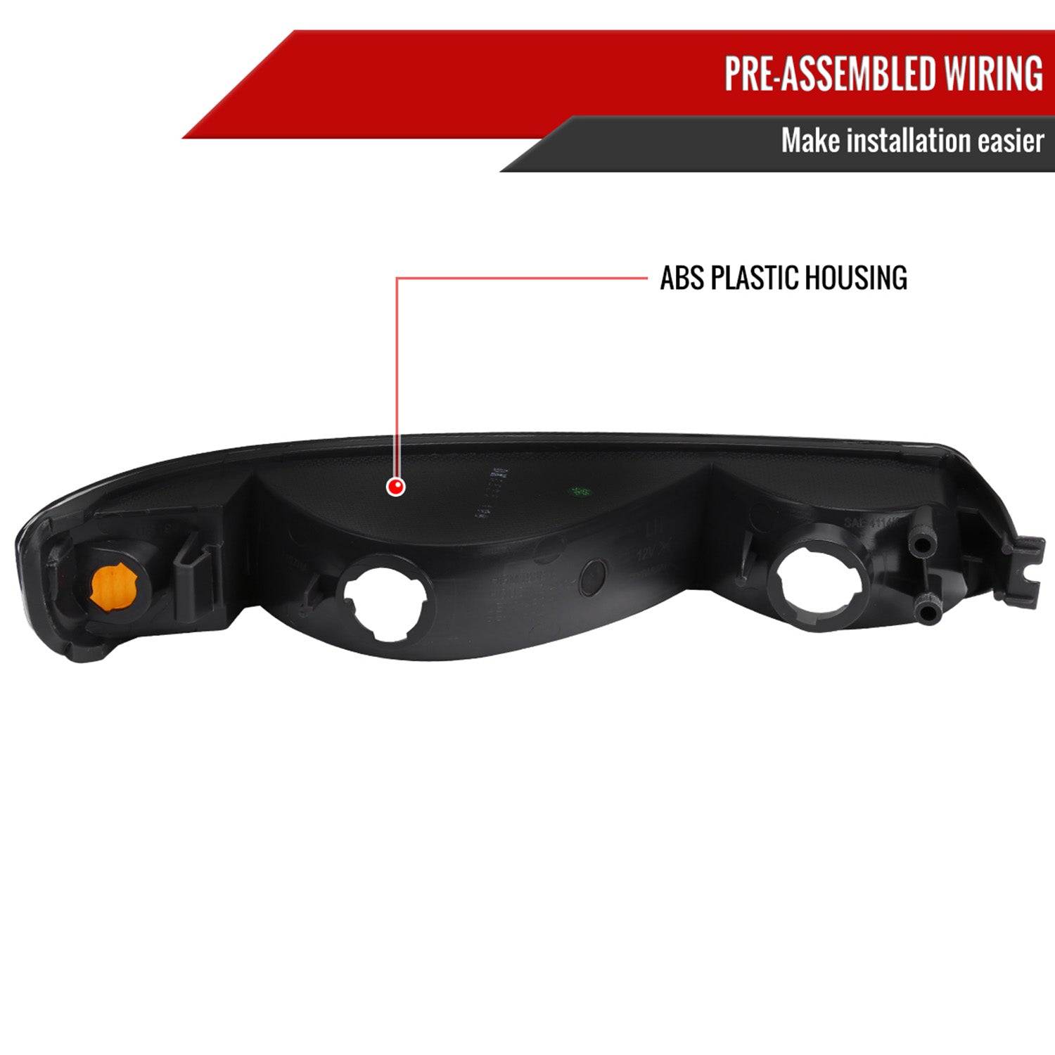 1999-2006 GMC Sierra/ 2000-2006 Yukon/XL Factory Bumper Lights Matt Black