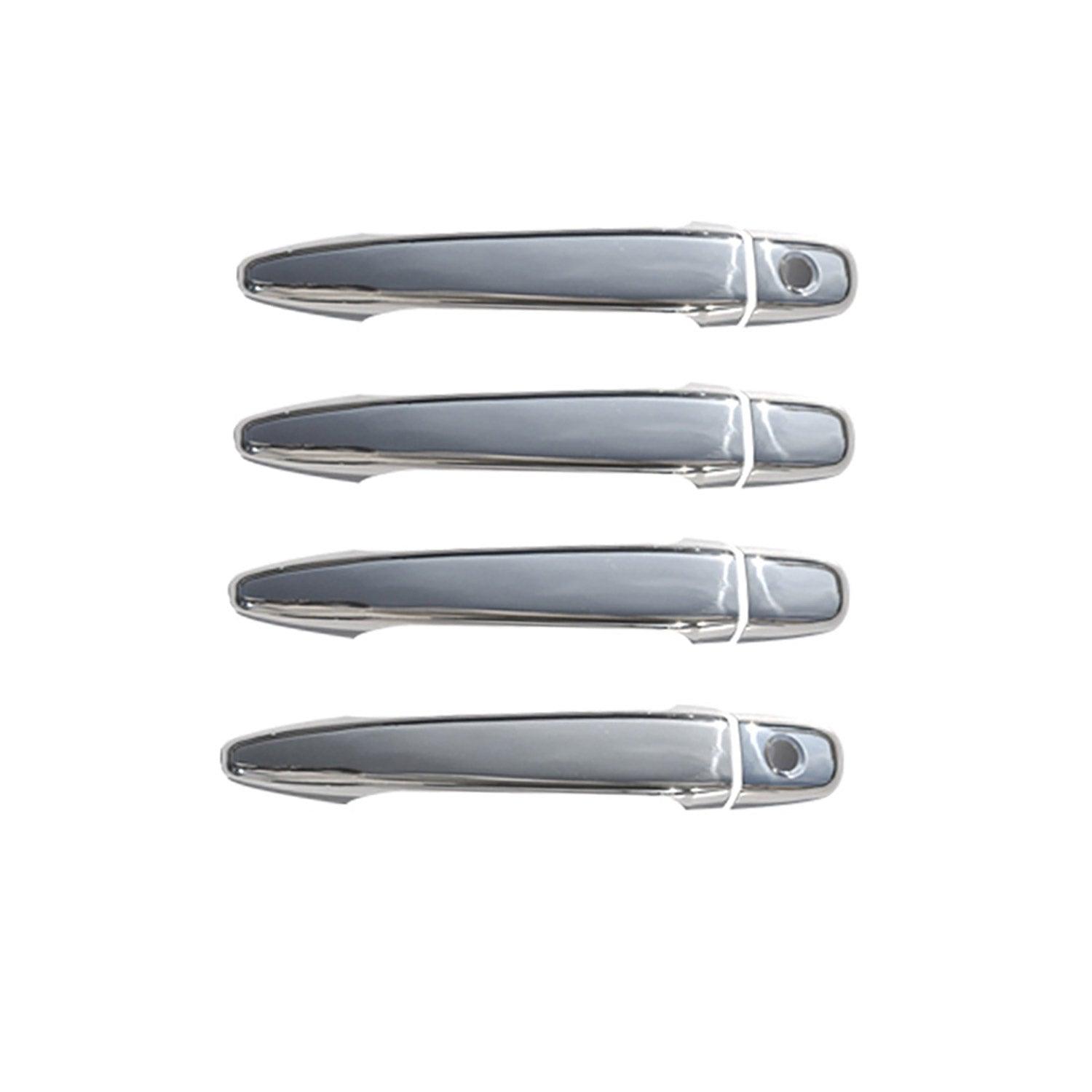 2003-2009 Toyota 4Runner Car Door Handle Cover Protector Stainless Steel 2 Key Hole