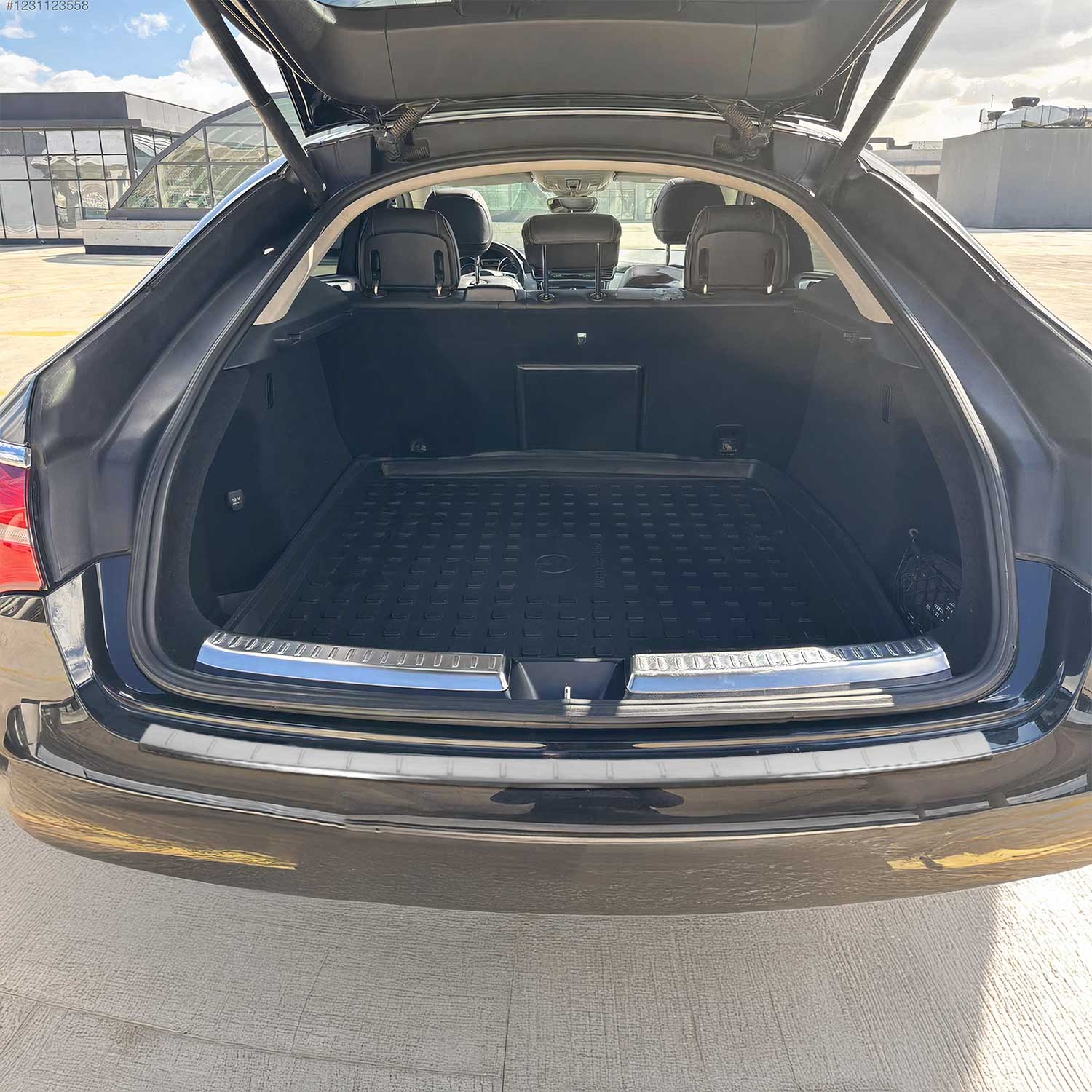 2016-2019 Mercedes GLE Class Coupe C292 Rear Bumper Guard Stainless Steel Brushed