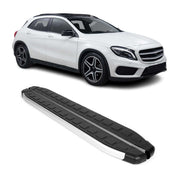 2015-2019 Mercedes GLA Class X156 Running Boards Side Steps Silver & Black