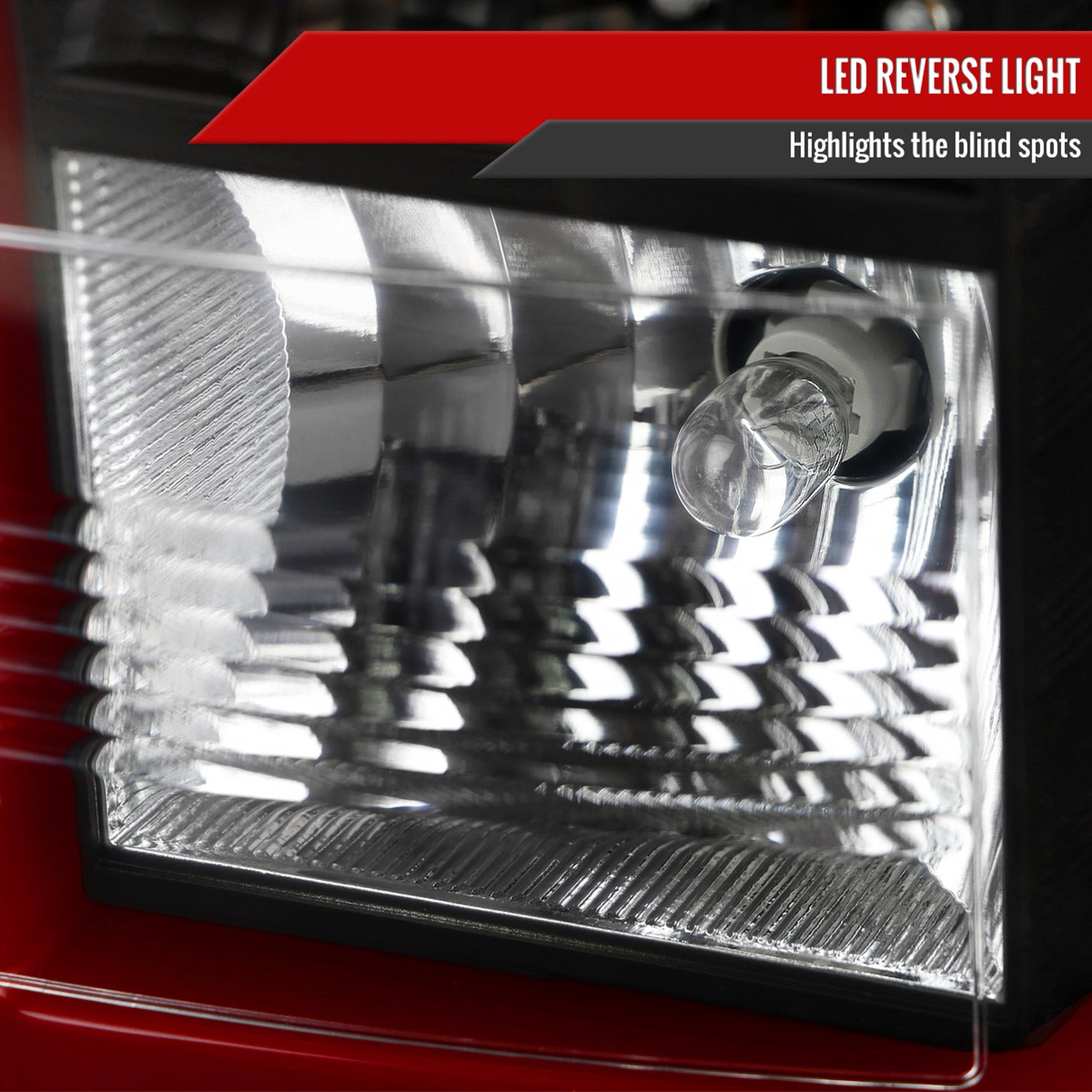 2015-2020 Chevy Tahoe/Suburban LS LT LTZ Premier Red Bar LED Tail Lights Black