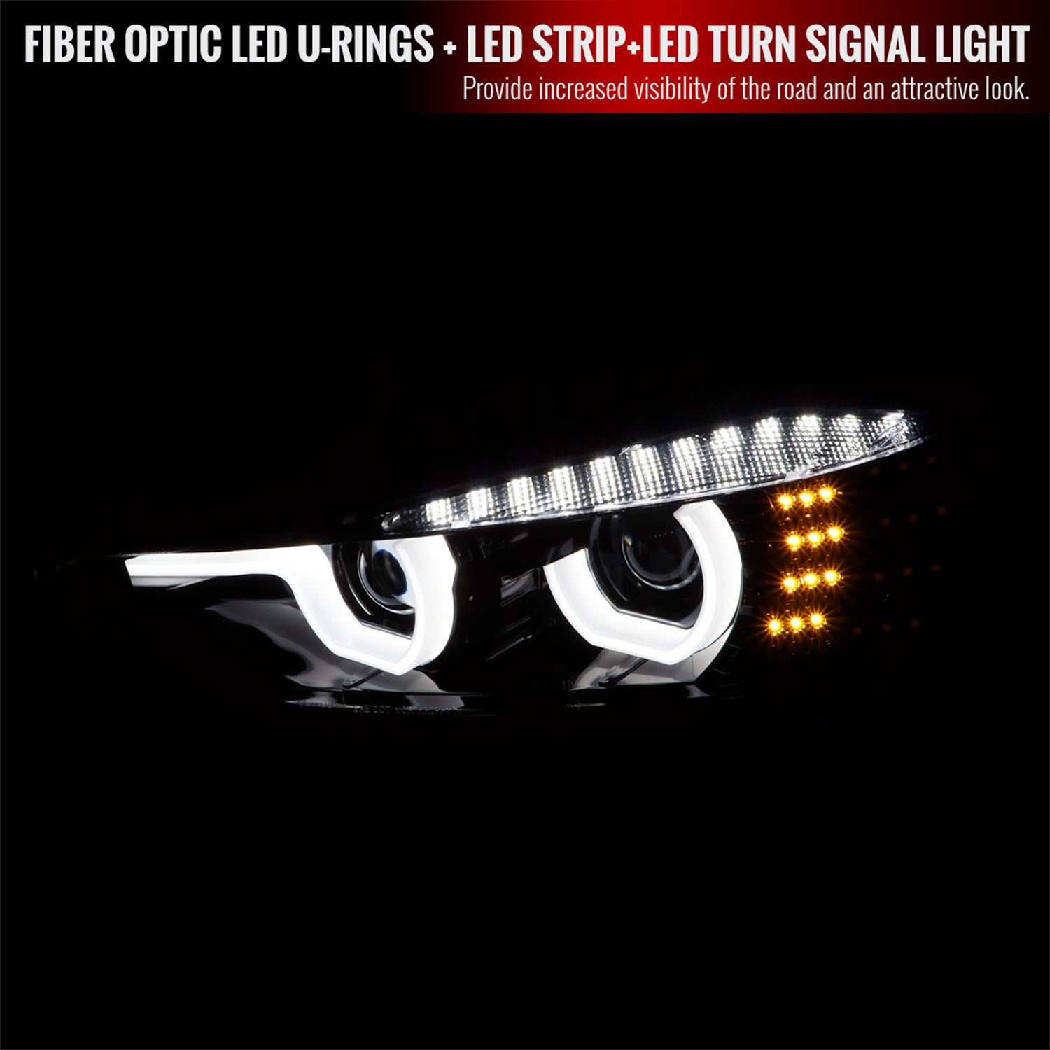 2012-2015 BMW F30 3 Series Sedan Dual LED Headlights LED Signal Smoke