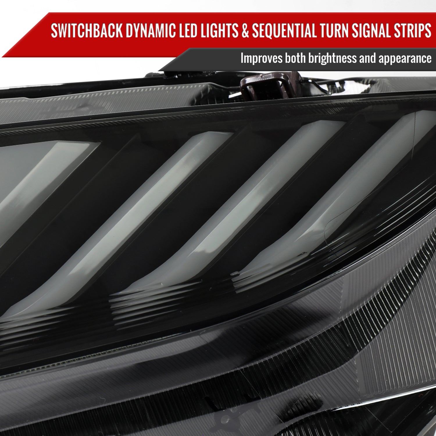 2016-2021 Honda Civic Projector Headlights LED Sequential Turn Signal Smoke