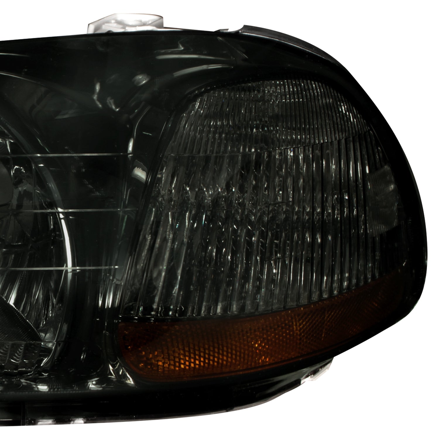 1996-1998 Honda Civic Crystal Headlights Chrome Housing/Smoke Lens