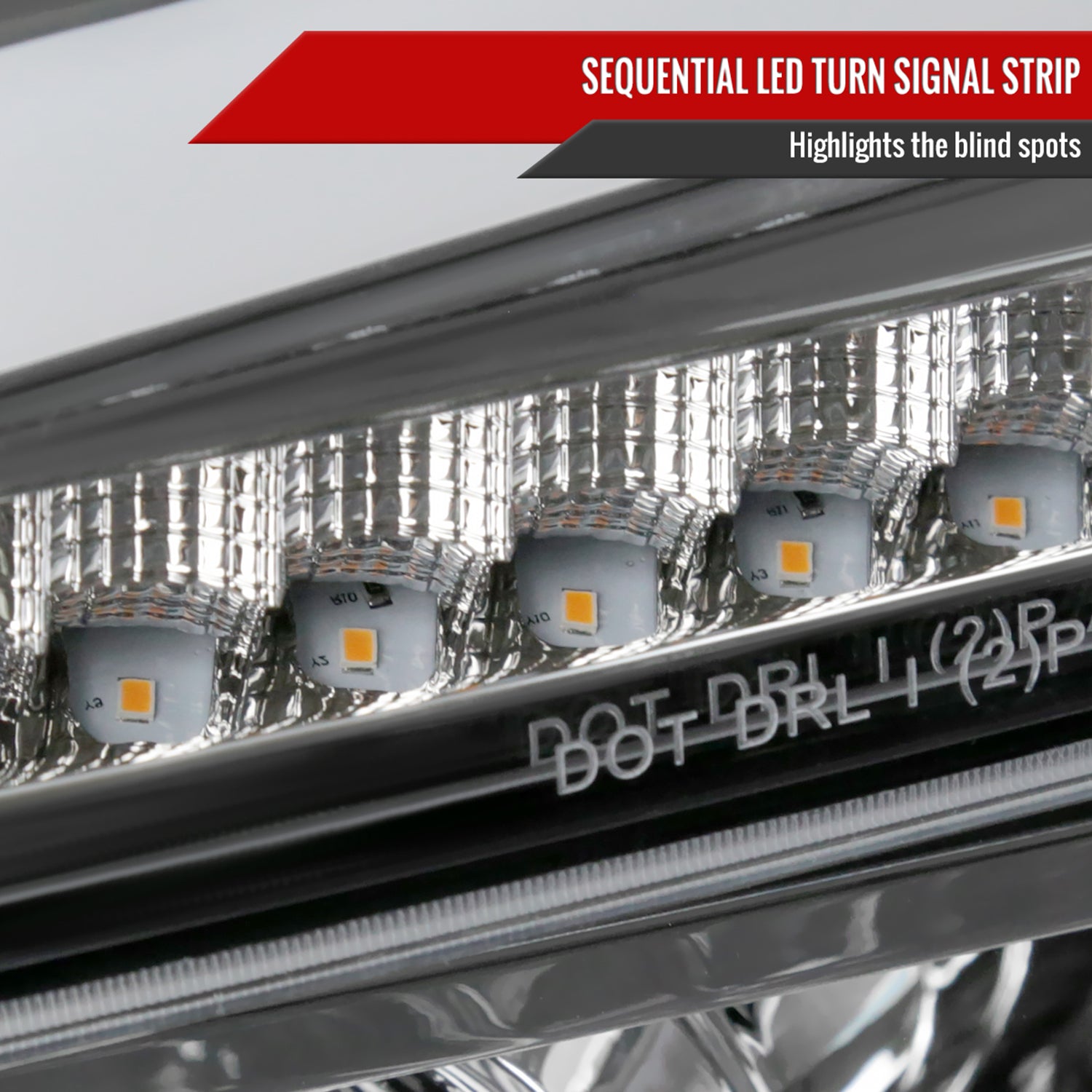 2004-2012 Chevy Colorado/GMC Canyon LED Headlights&Corner Lamp Chrome