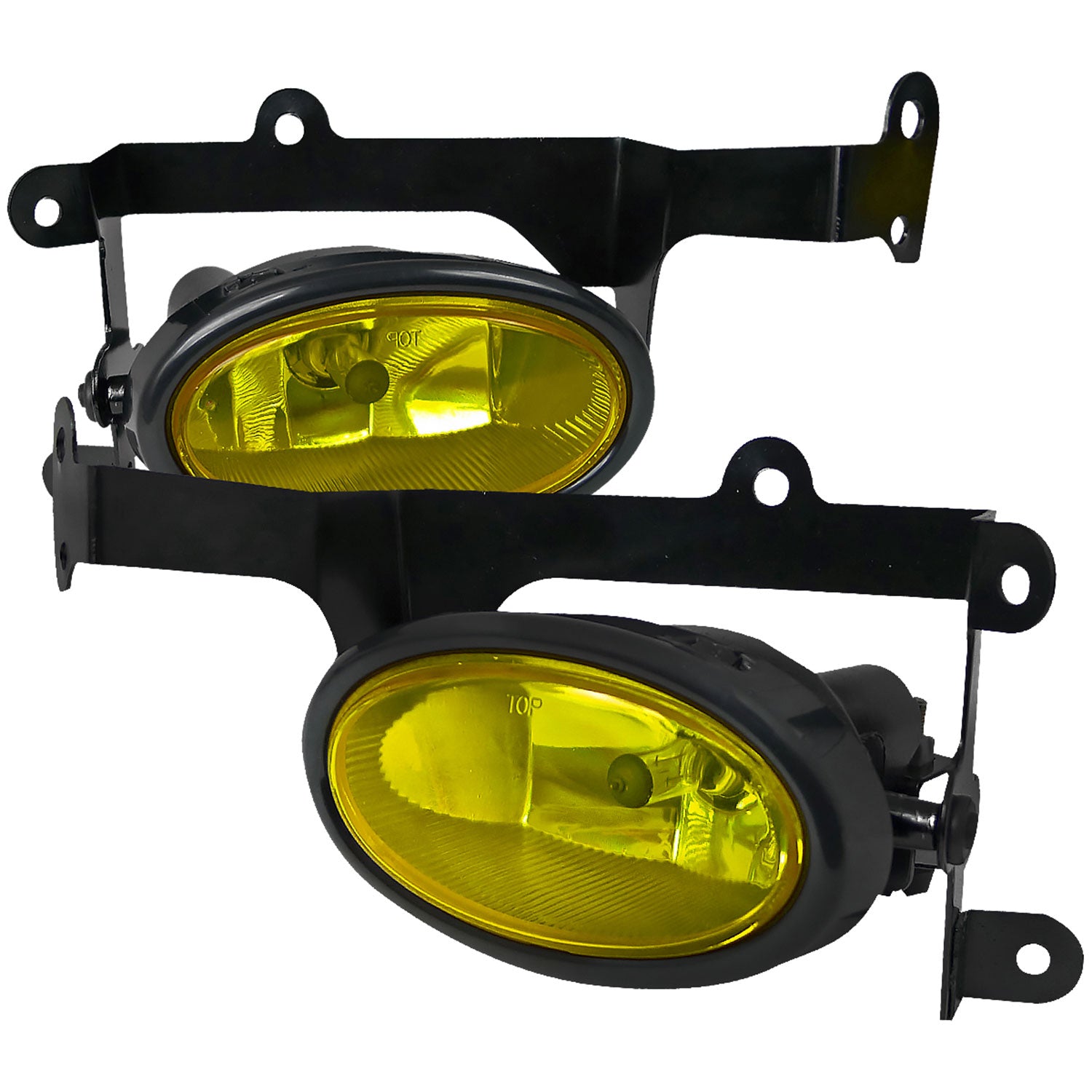 2006-2008 Honda Civic Coupe H11 Fog Lights Kit Chrome Housing/Yellow Lens